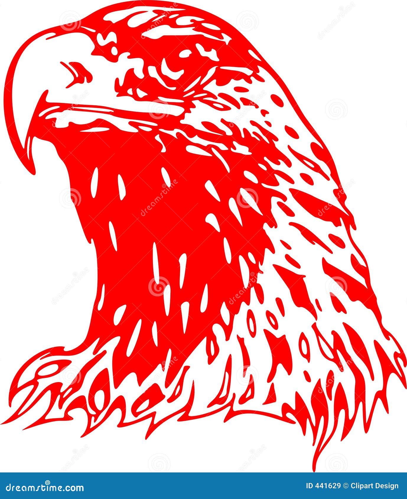 flaming eagle head 2
