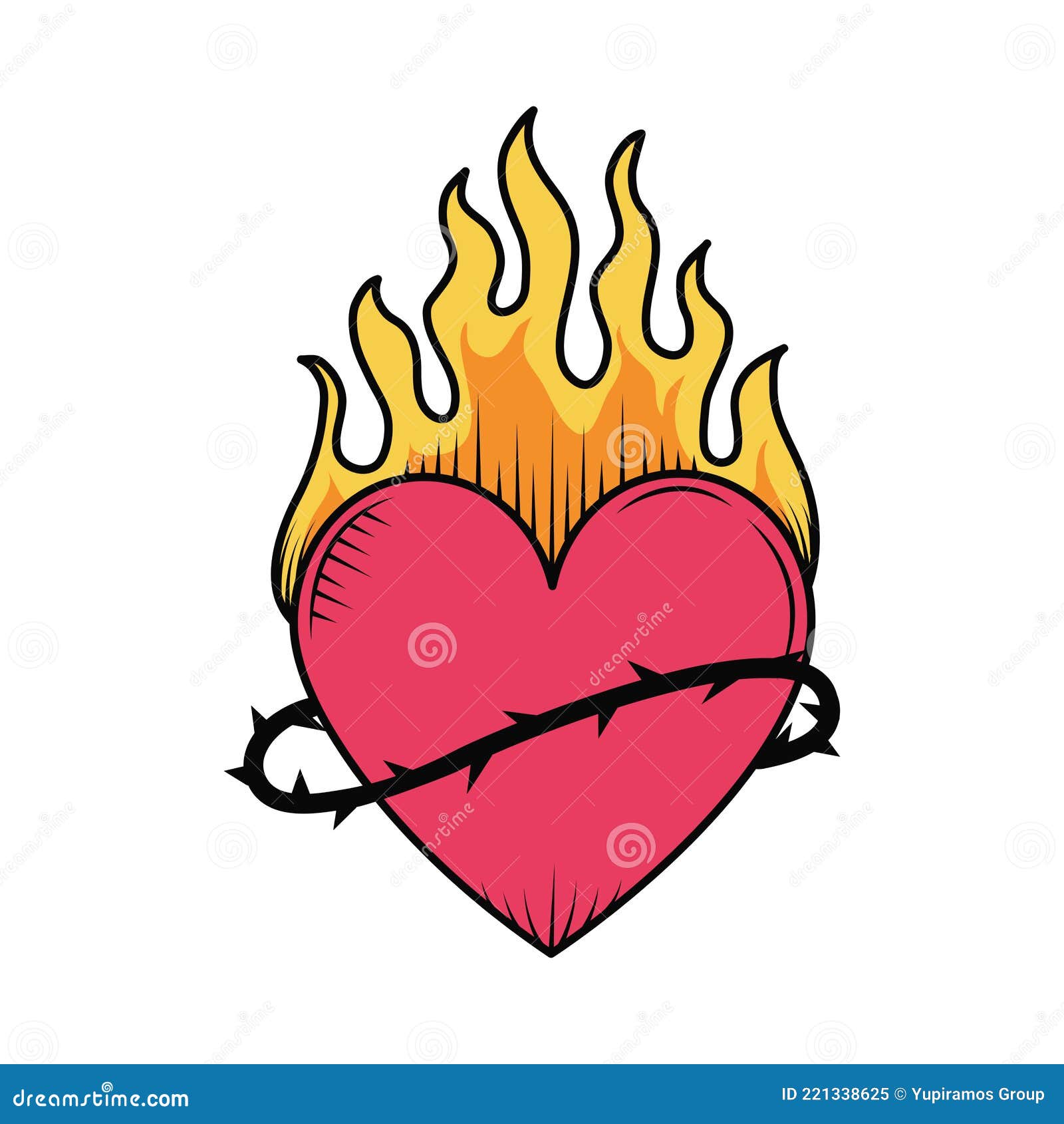 Flames Heart Tattoo Stock Illustrations – 92 Flames Heart Tattoo Stock  Illustrations, Vectors & Clipart - Dreamstime