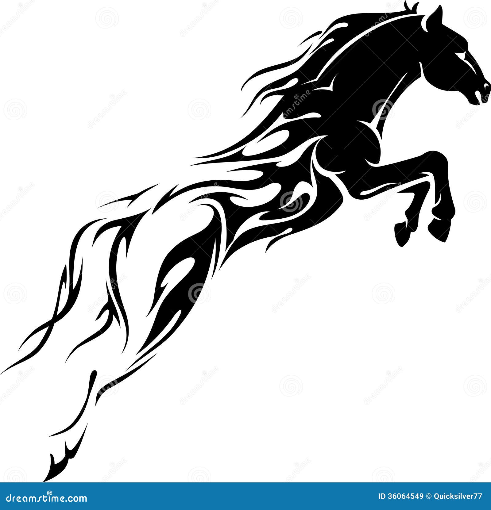 Flaming Horse Power Royalty Free Stock Images - Image: 36064549