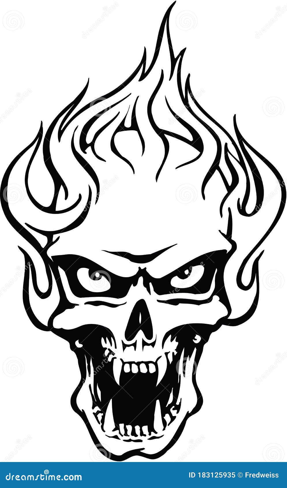 Flaming Skull Tattoo 2011 by vikingtattoo on DeviantArt