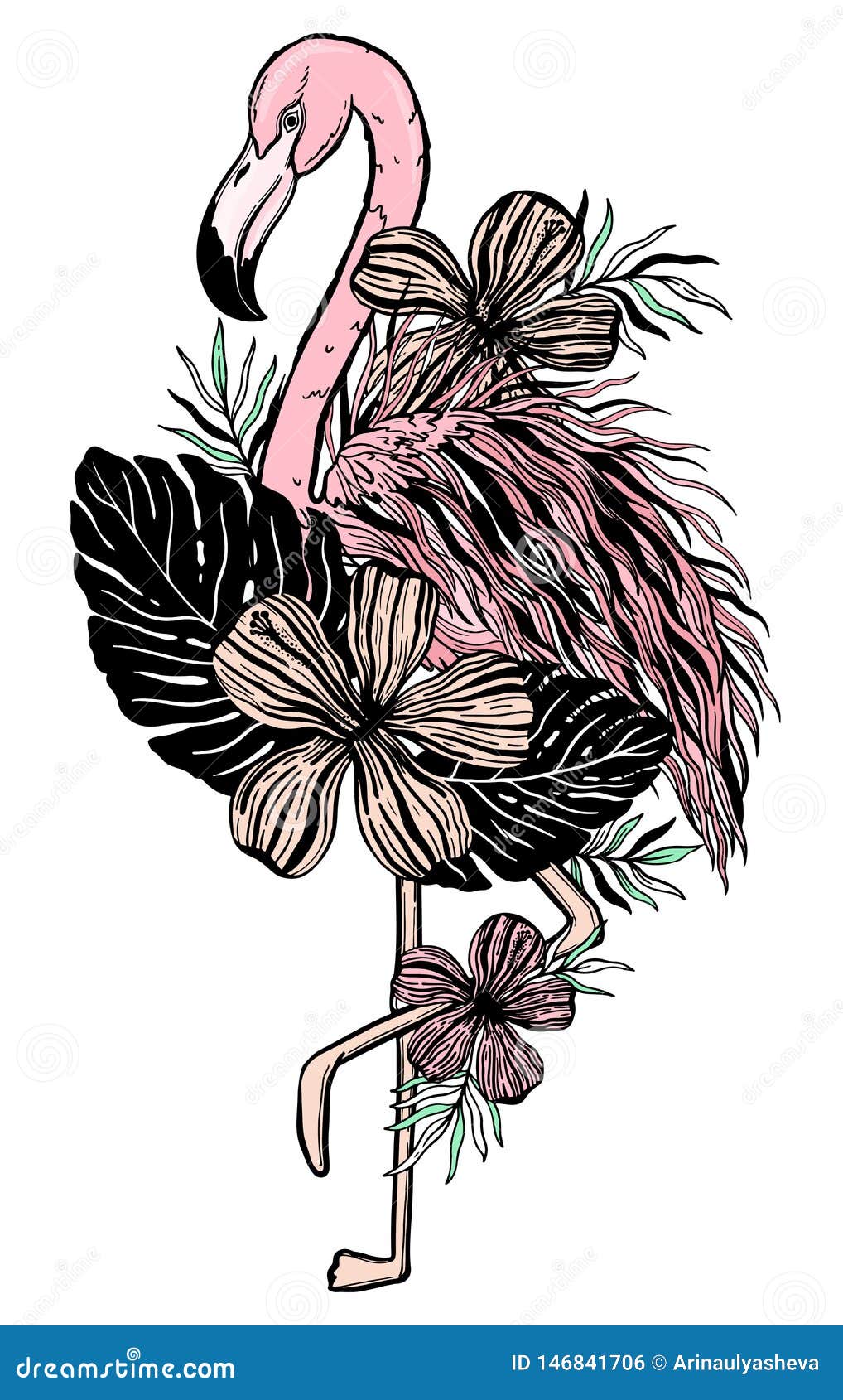 Flamingo Temporary Tattoo | PAPERSELF