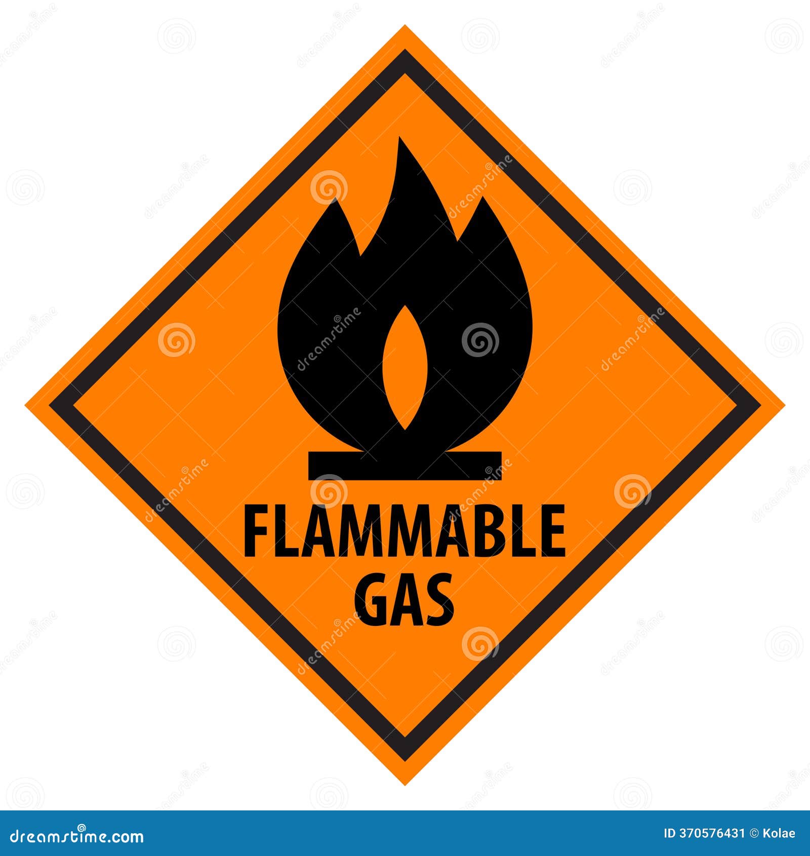 Flammable Hazard Warning Sign, Indicating Flammable Gases Symbol Stock  Vector - Illustration of careful, industrial: 370576431, image size:1600x1690