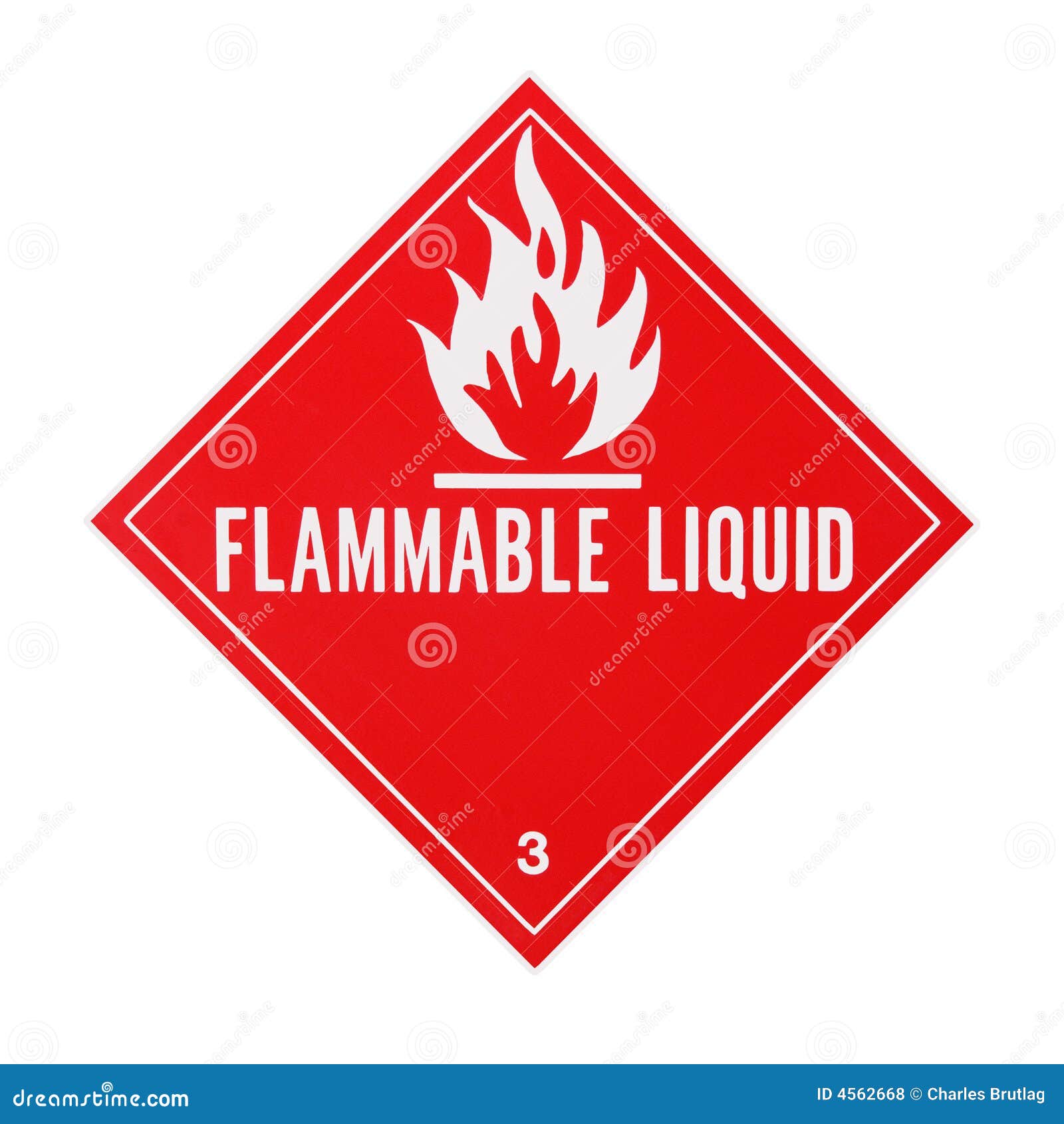 flammable liquid placard