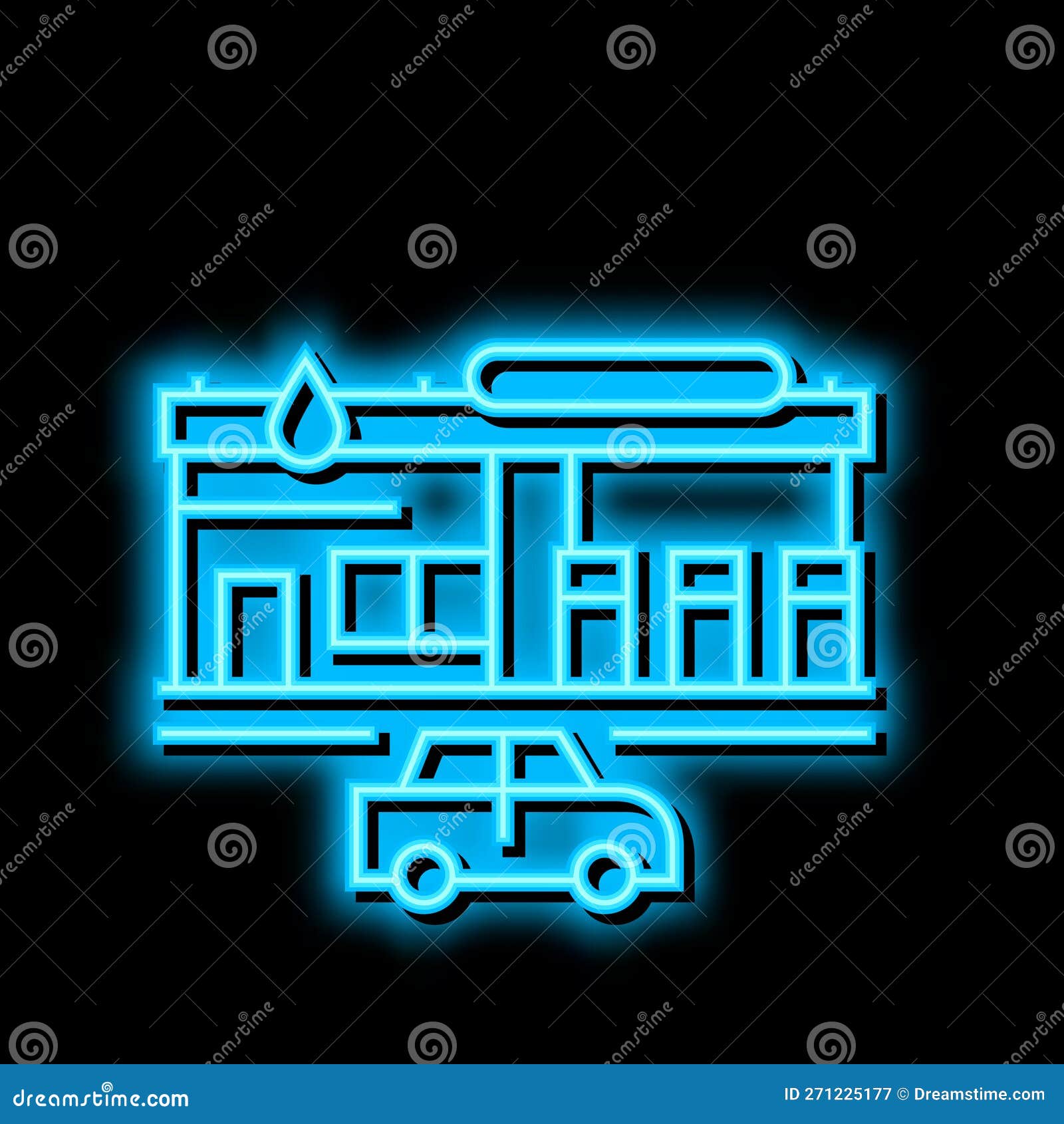 Flammable Sign Neon Glow Icon Illustration Stock Vector Illustration