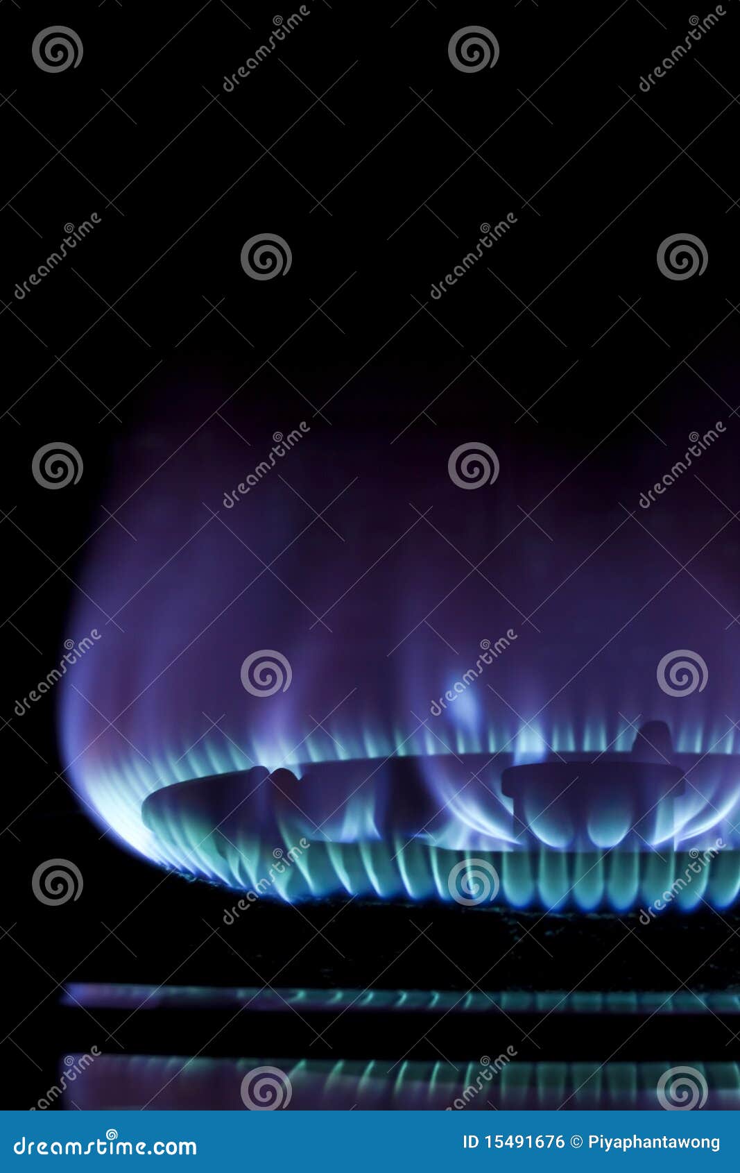 Flamme bleue du gaz photo stock. Image du cercle, abstrait 15491676
