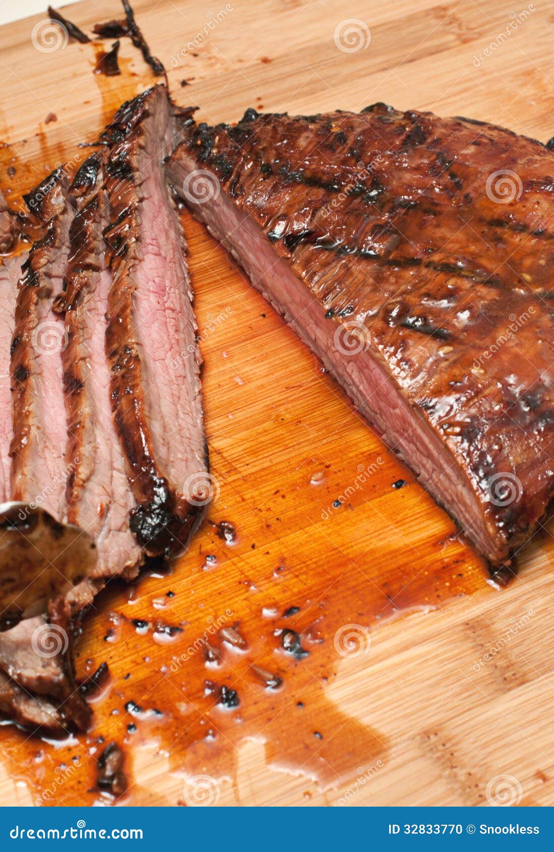 Flank Steak Sliced stock photo. Image of sirloin, recipe 32833770