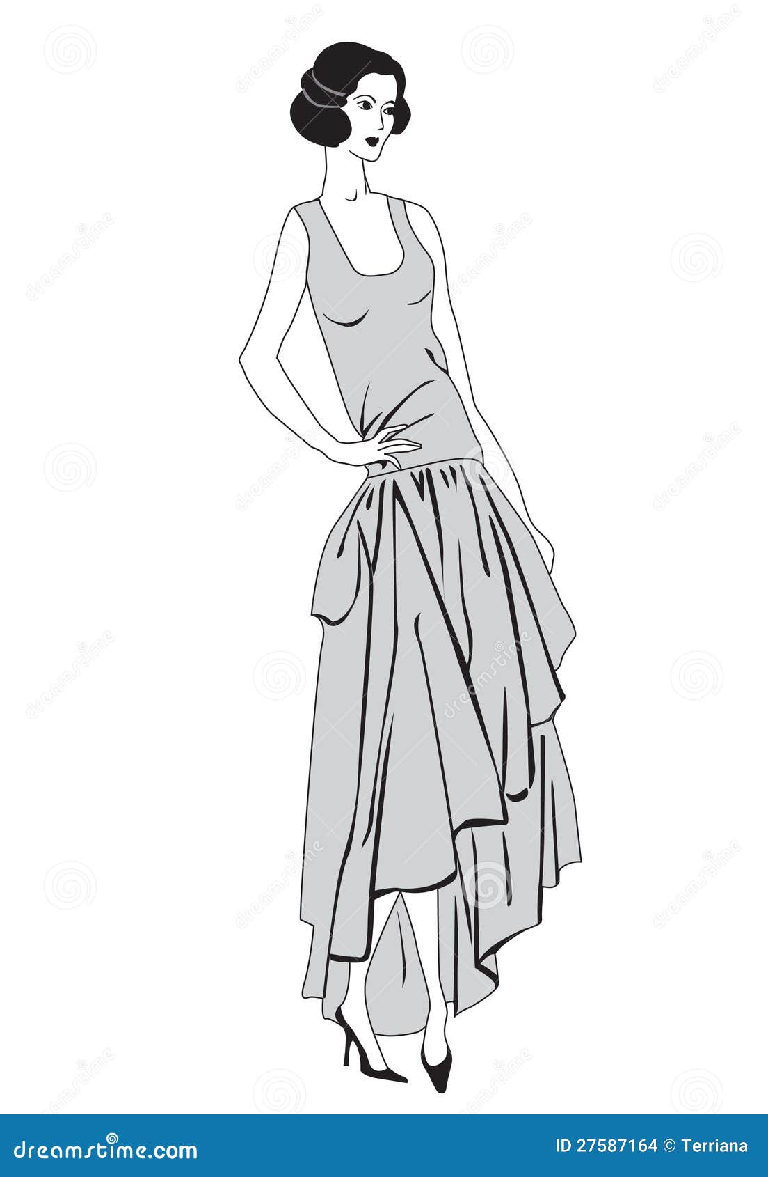 Featured image of post 1920S Flapper Drawing Learn vocabulary terms and more with flashcards games and other study tools