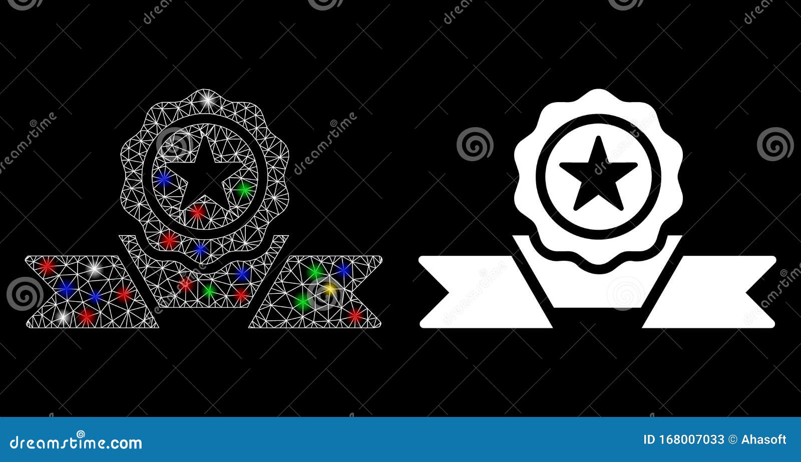 flare mesh carcass recommendation badge icon with flare spots