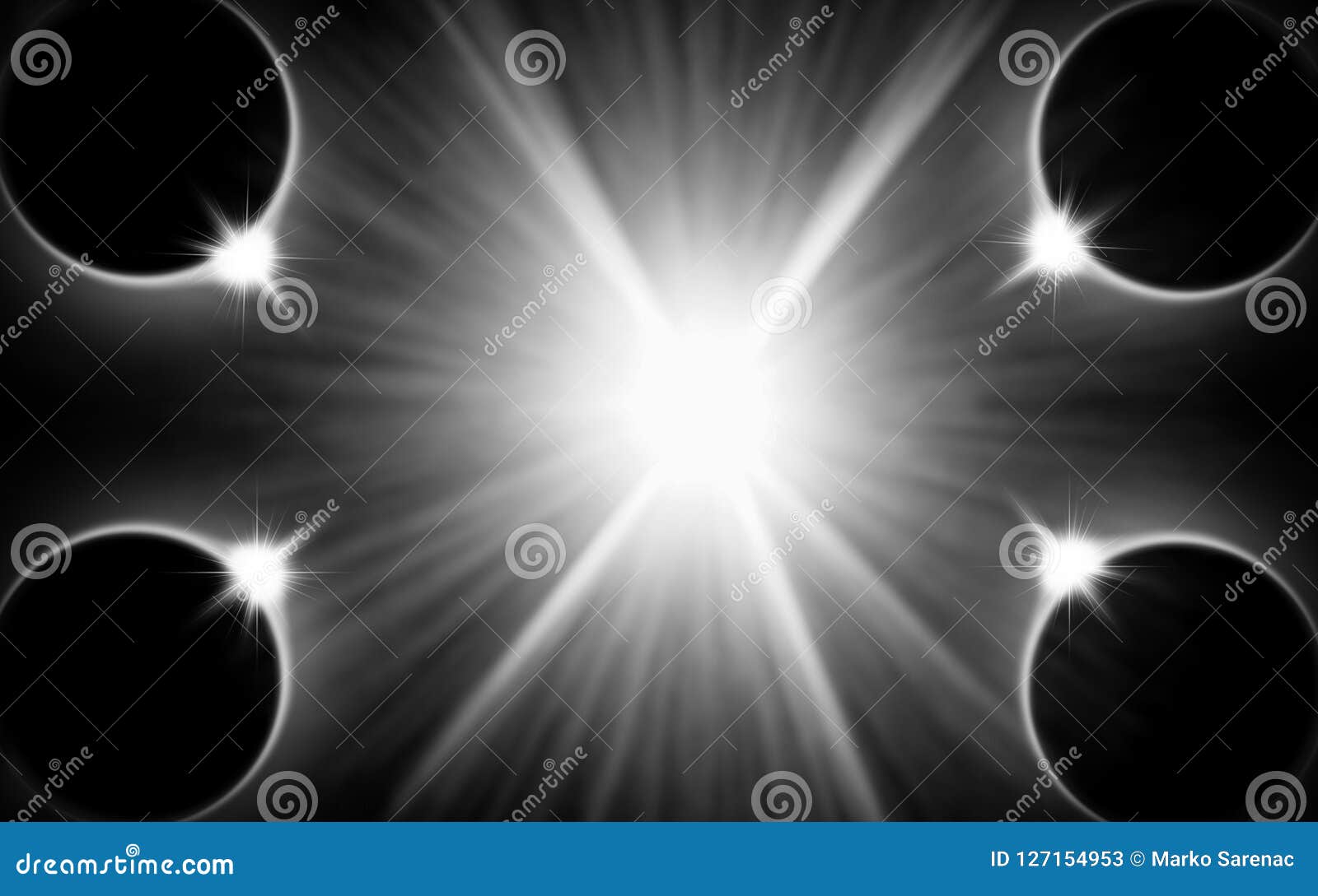 Flares. Digital. Black. Ray Stock Illustration - Illustration of ...