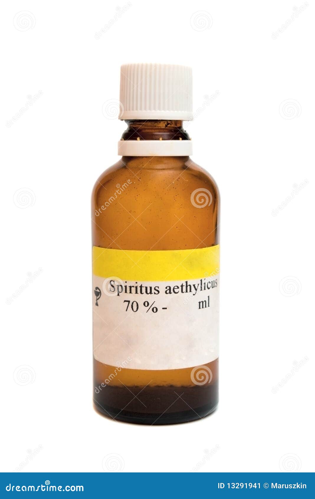 Flasche Mit Spiritus Aethylicus Stockbild - Bild von flüssigkeit