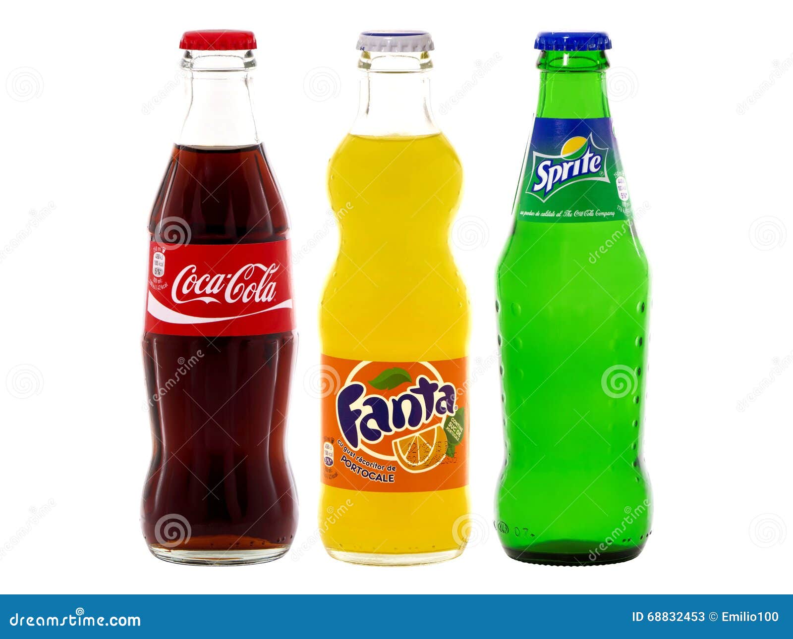 Flaschen Von Coca-Cola, Von Fanta Und Von Sprite Redaktionelles
