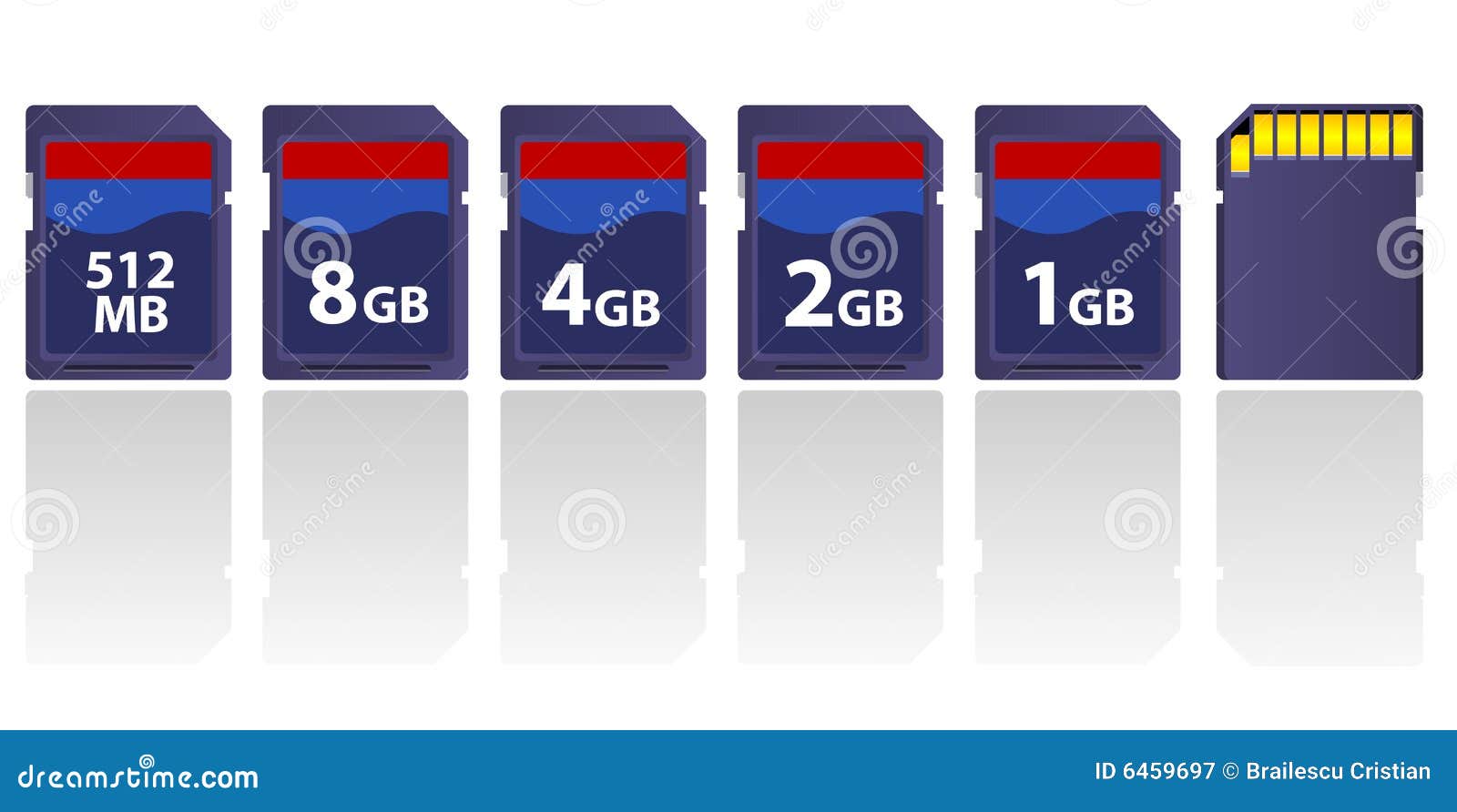 Flash card stock vector. Illustration of flash, vector 6459697