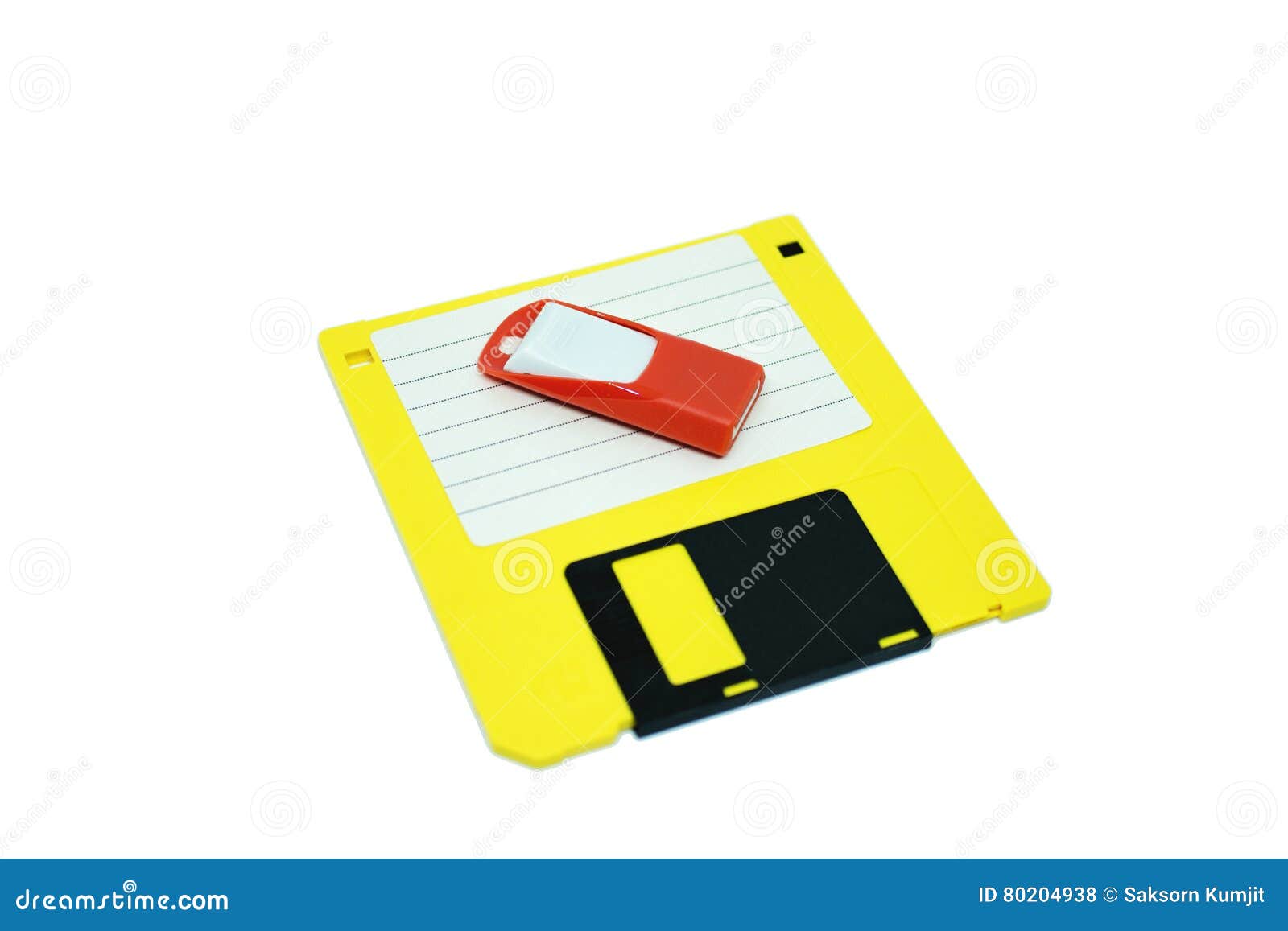 Flash Drive and Floppy Disk Stock Photo Image of orange, disk 80204938