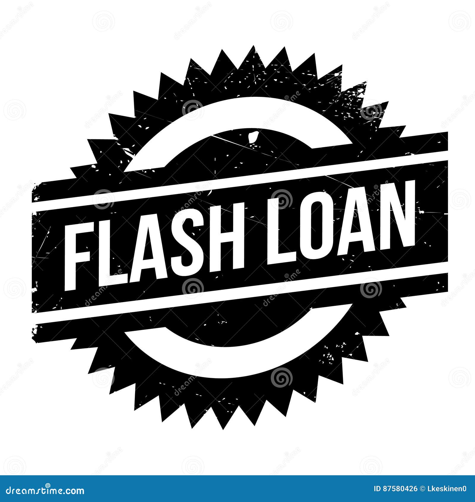 Flash Loan rubber stamp stock vector. Illustration of advance - 87580426