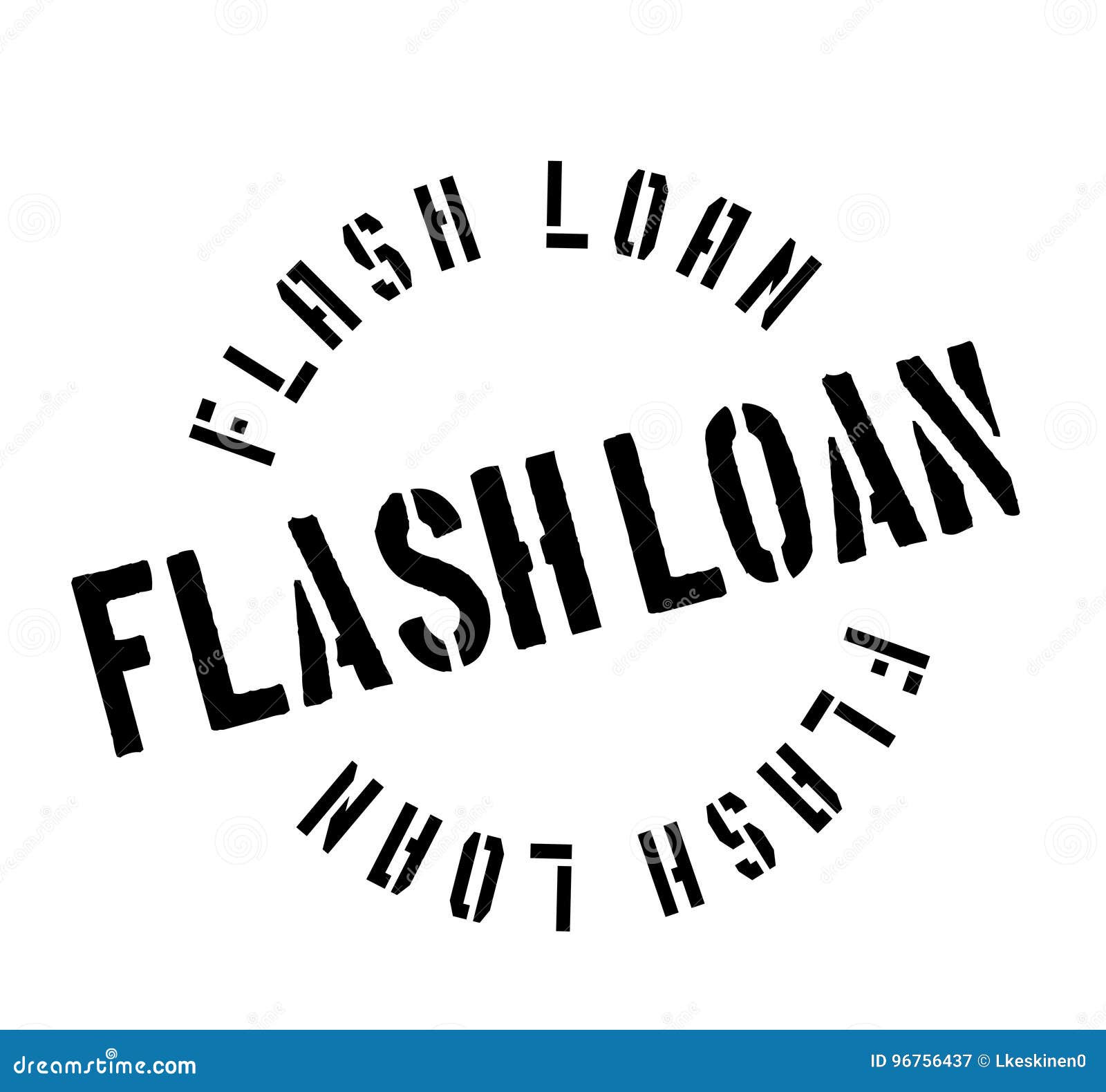 Flash Loan rubber stamp stock vector. Illustration of good - 96756437