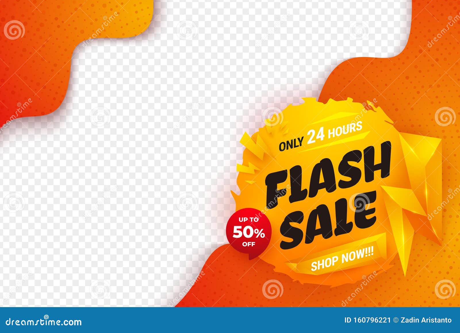 Flash Sale Background With Orange Yellow And Red Color Sale Banner Template Design Stock Vector Illustration Of Advertising Marketing 160796221