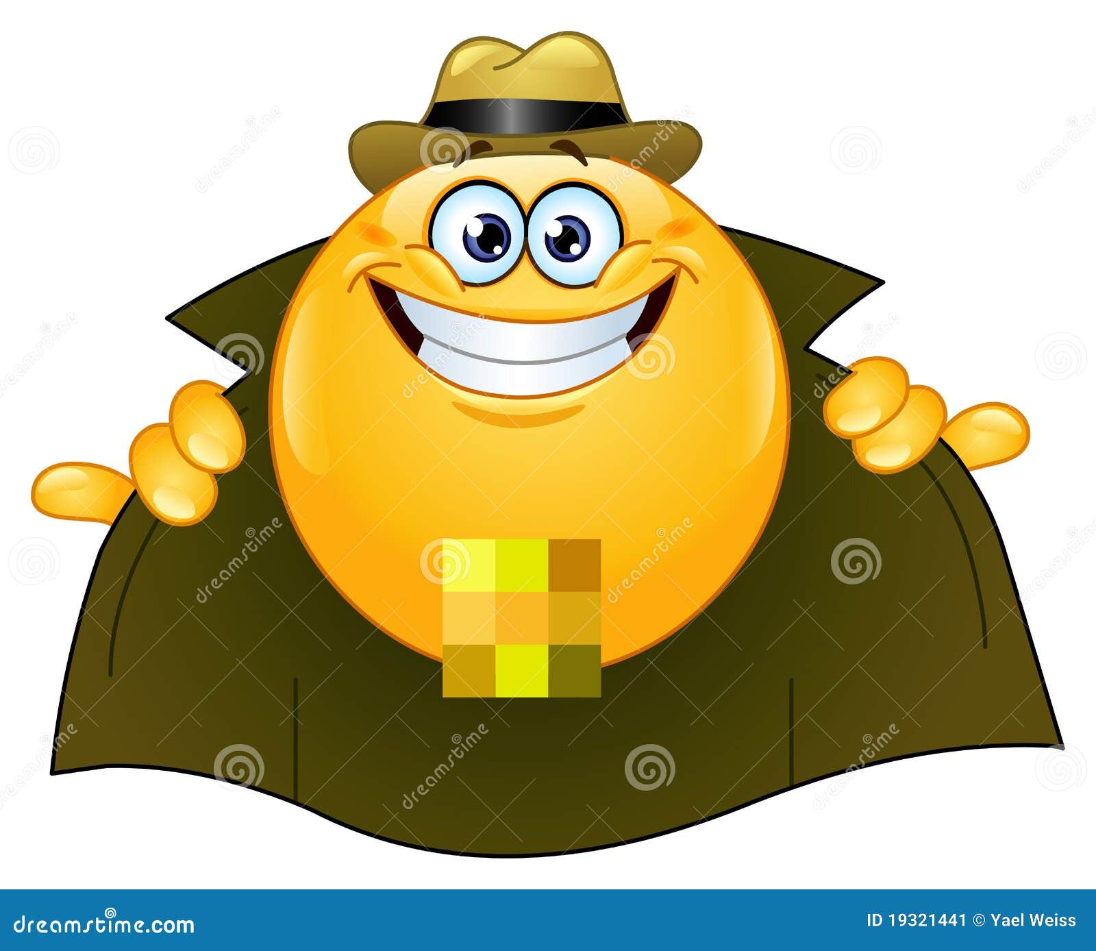 Flasher Emoticon Cartoon Vector | CartoonDealer.com #19321441