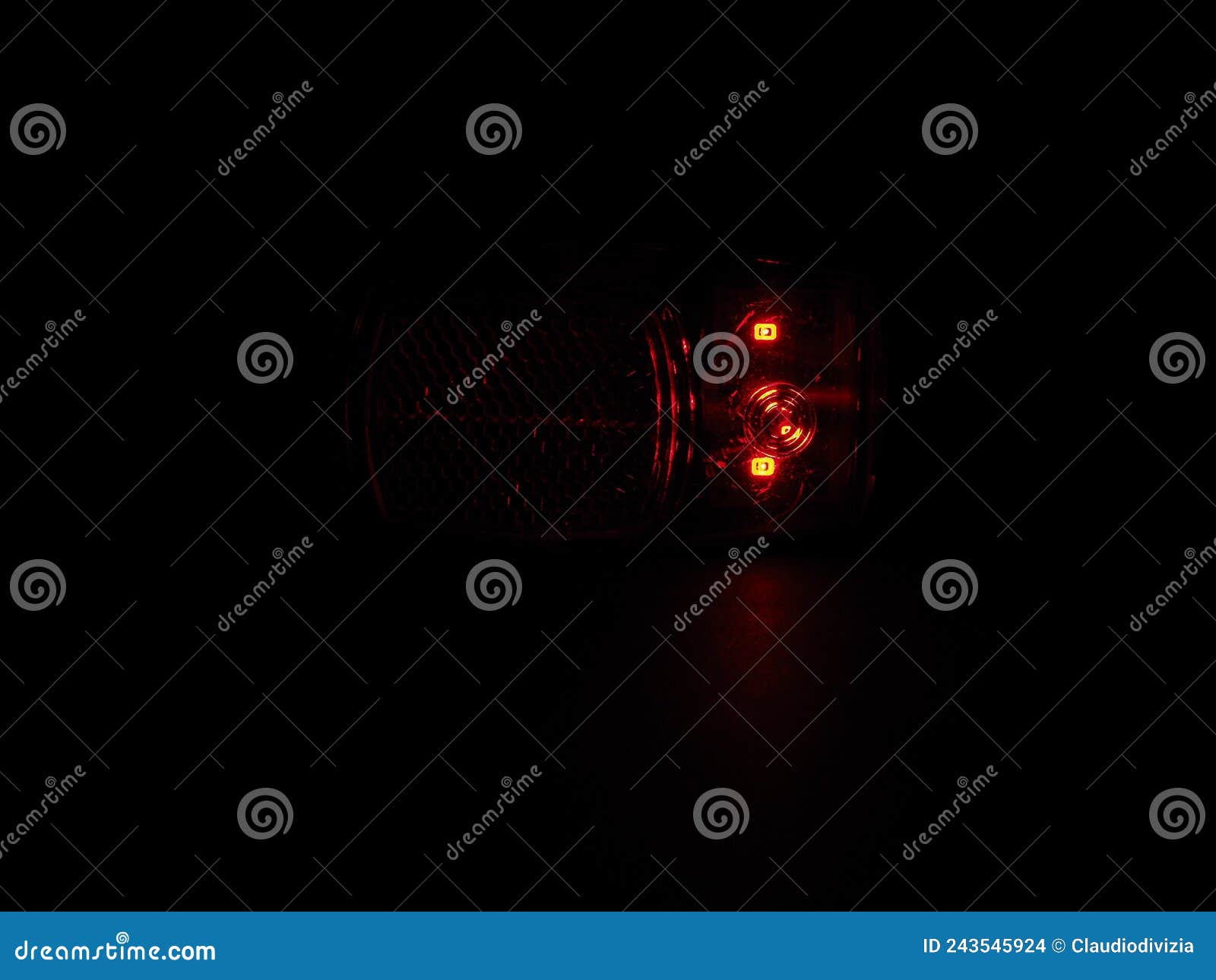 Flashing red strobe light stock photo. Image of flashing 243545924