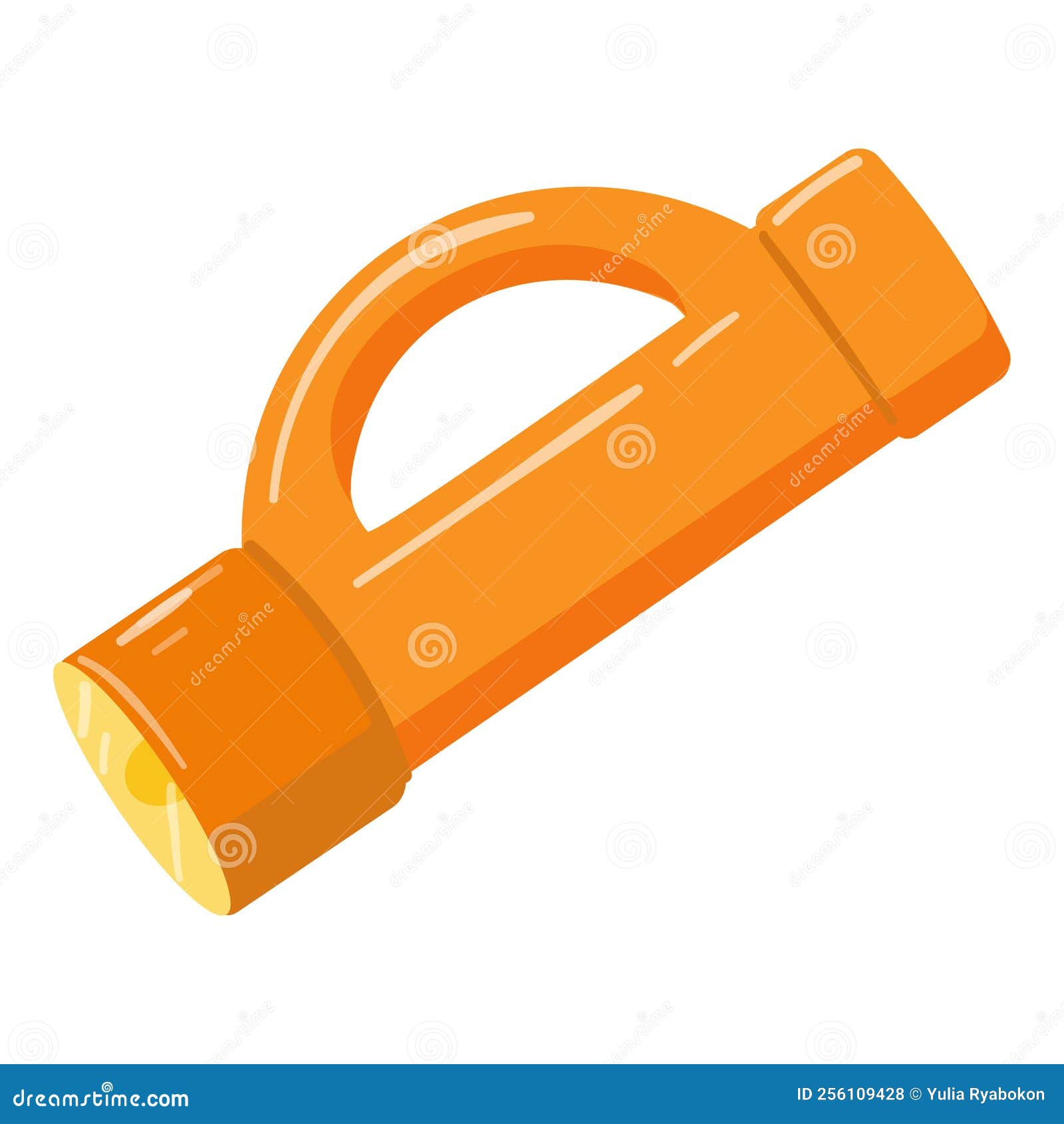 Flashlight Light Icon Cartoon Vector. Torch Lamp Stock Vector Illustration of reflector, emoji