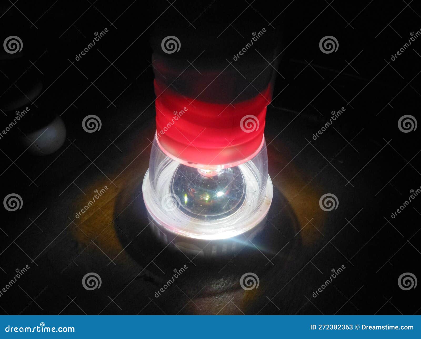 Flashlight Shining in the Dark Stock Image Image of highlights