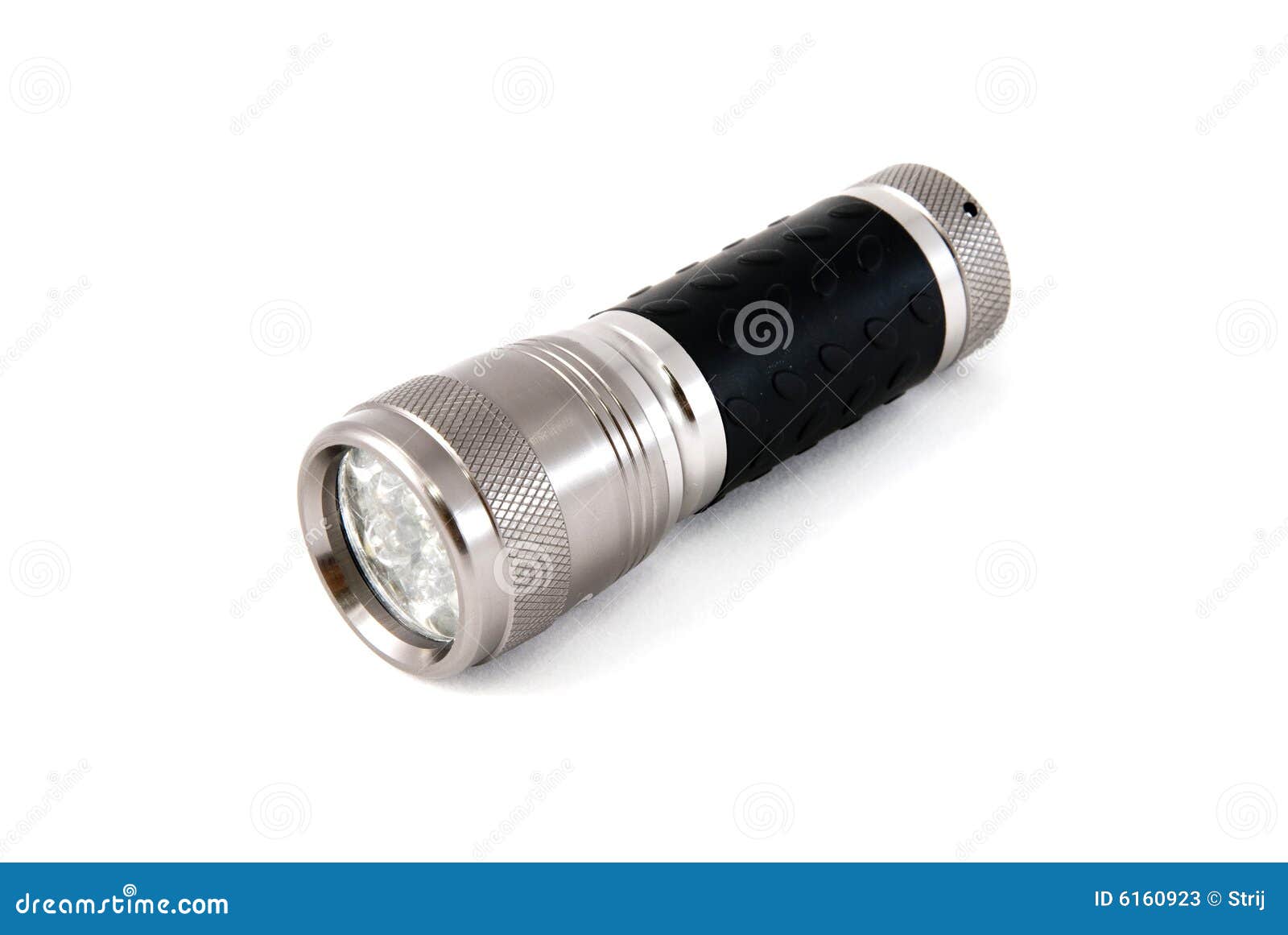 Flashlight on White stock image. Image of battery, macro 6160923
