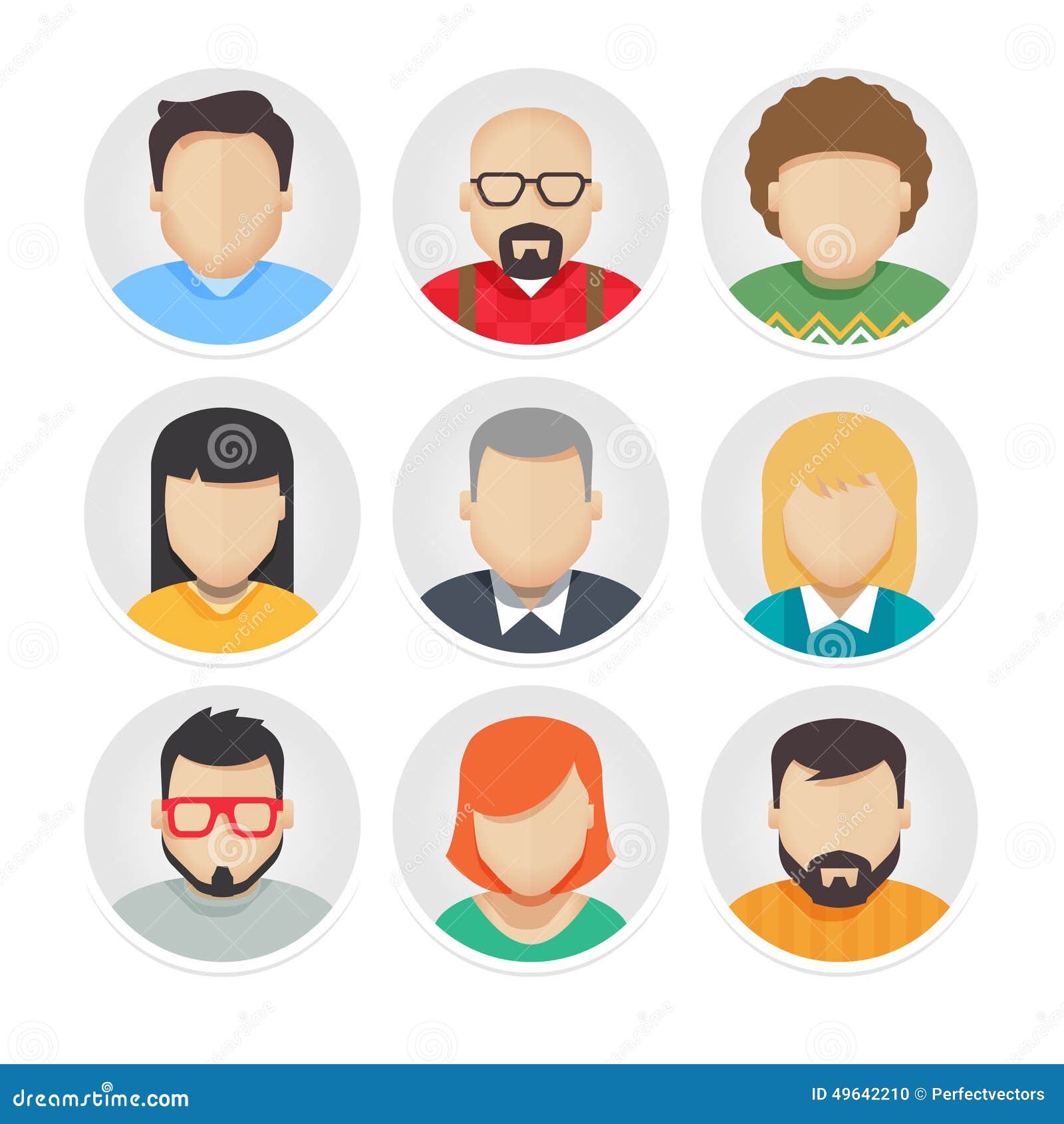 Avatar Set Clipart Vector, Set Of Avatar Person Icon In Flat Design  Illustration, Person Icons, Avatar Icons, In Icons PNG Image For Free  Download