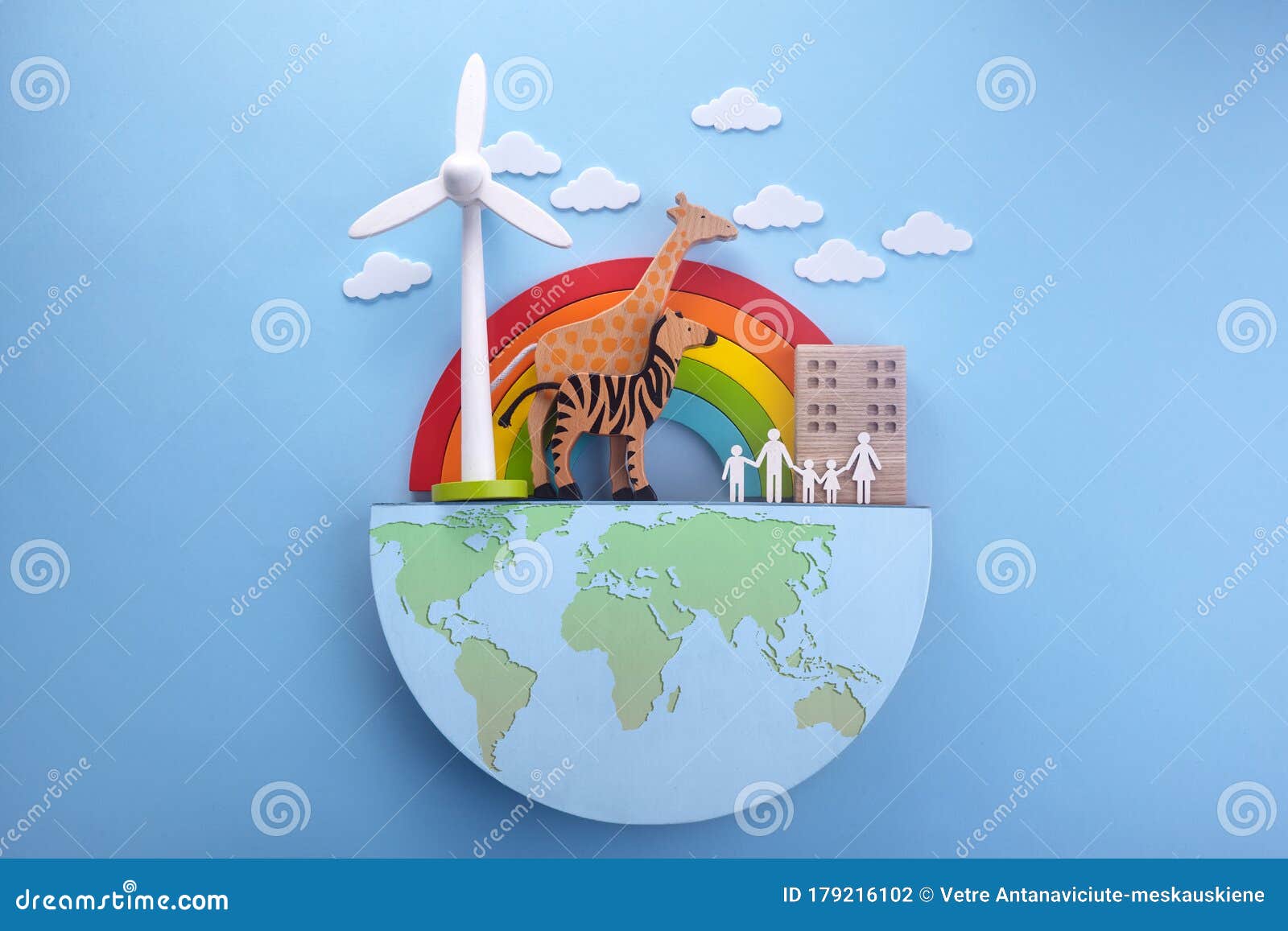 Flat Banner with Green Earth Day. Green Ecology Concept. Save ...