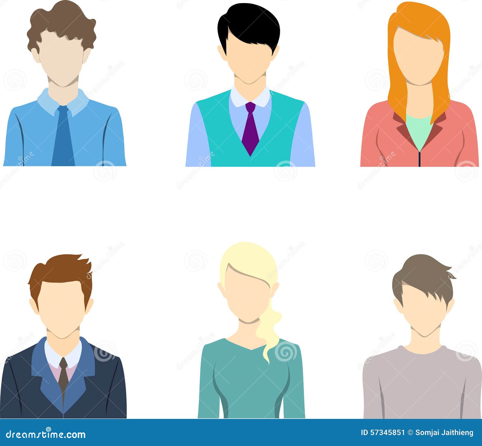 Flat Business People Icon Flat Icon Avatar Stock Vector Illustration Of People Person