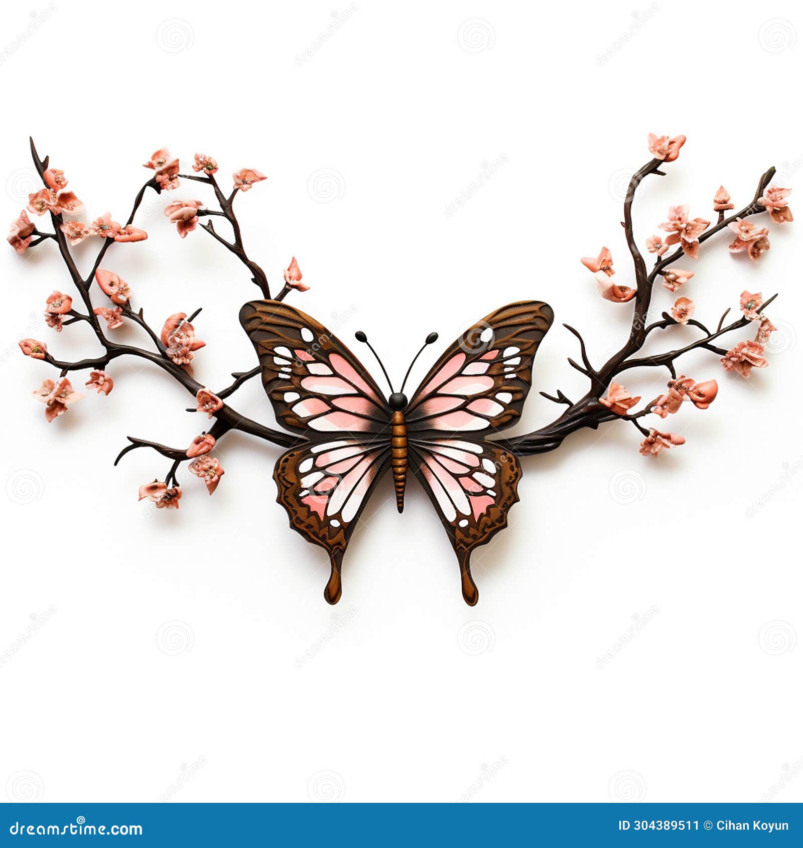 Flat Butterfly Flying Effortless Movement Stock Vector - Illustration of  love, background: 304389511