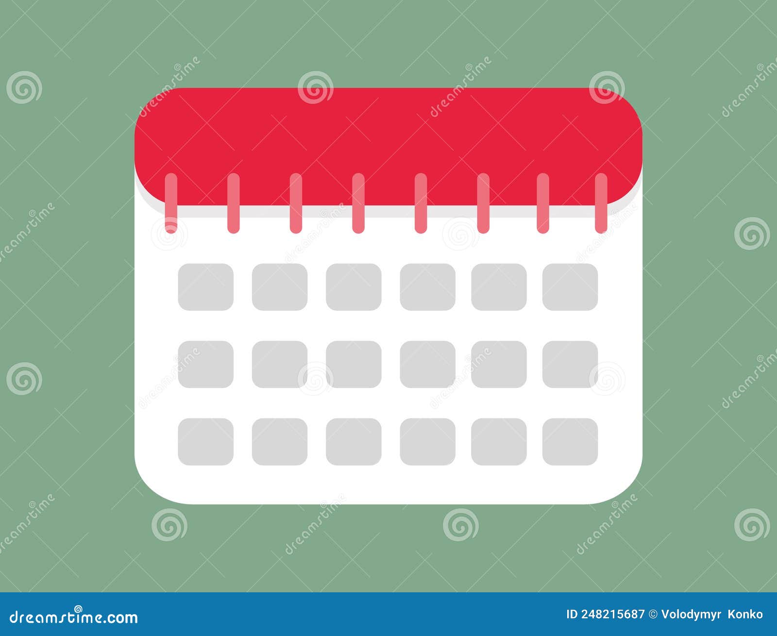 flat calendar icon  with date. reminder image