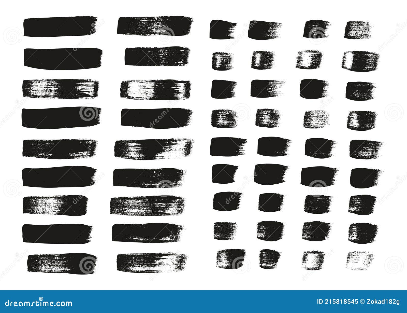 Flat Calligraphy Paint Brush Regular Straight Lines Mix High Detail