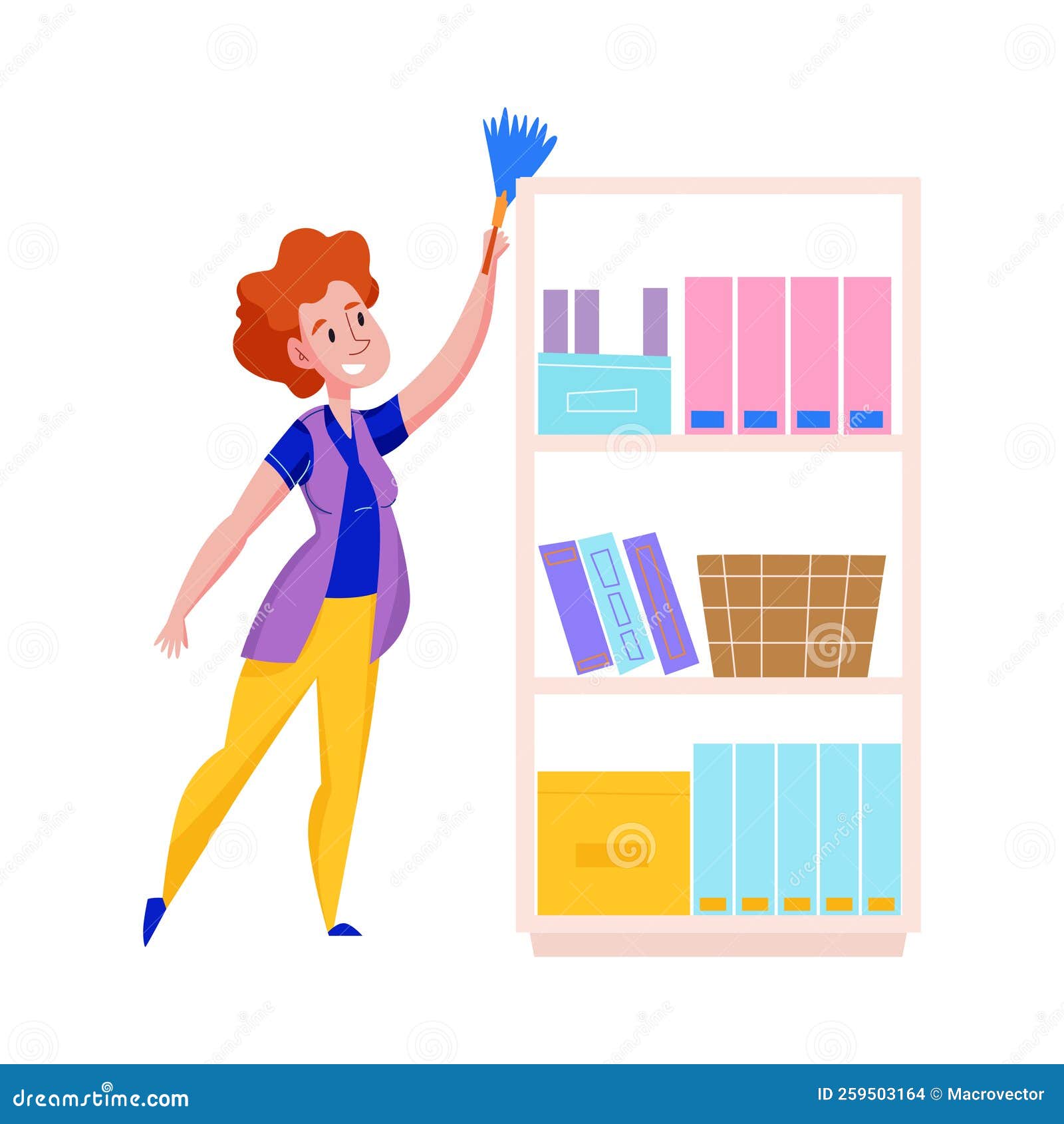Flat Cleaning Service stock vector. Illustration of furniture 259503164