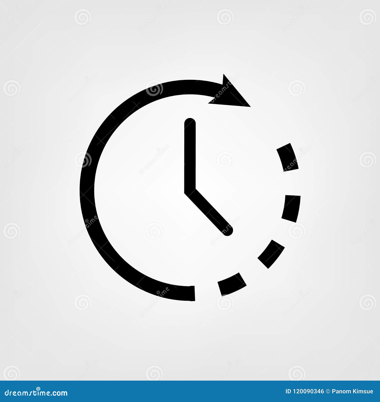 Clock icon. Clock Time symbol flat style. design web site icon, logo, app,  UI. Illustration - Vector. EPS10. 4338226 Vector Art at Vecteezy