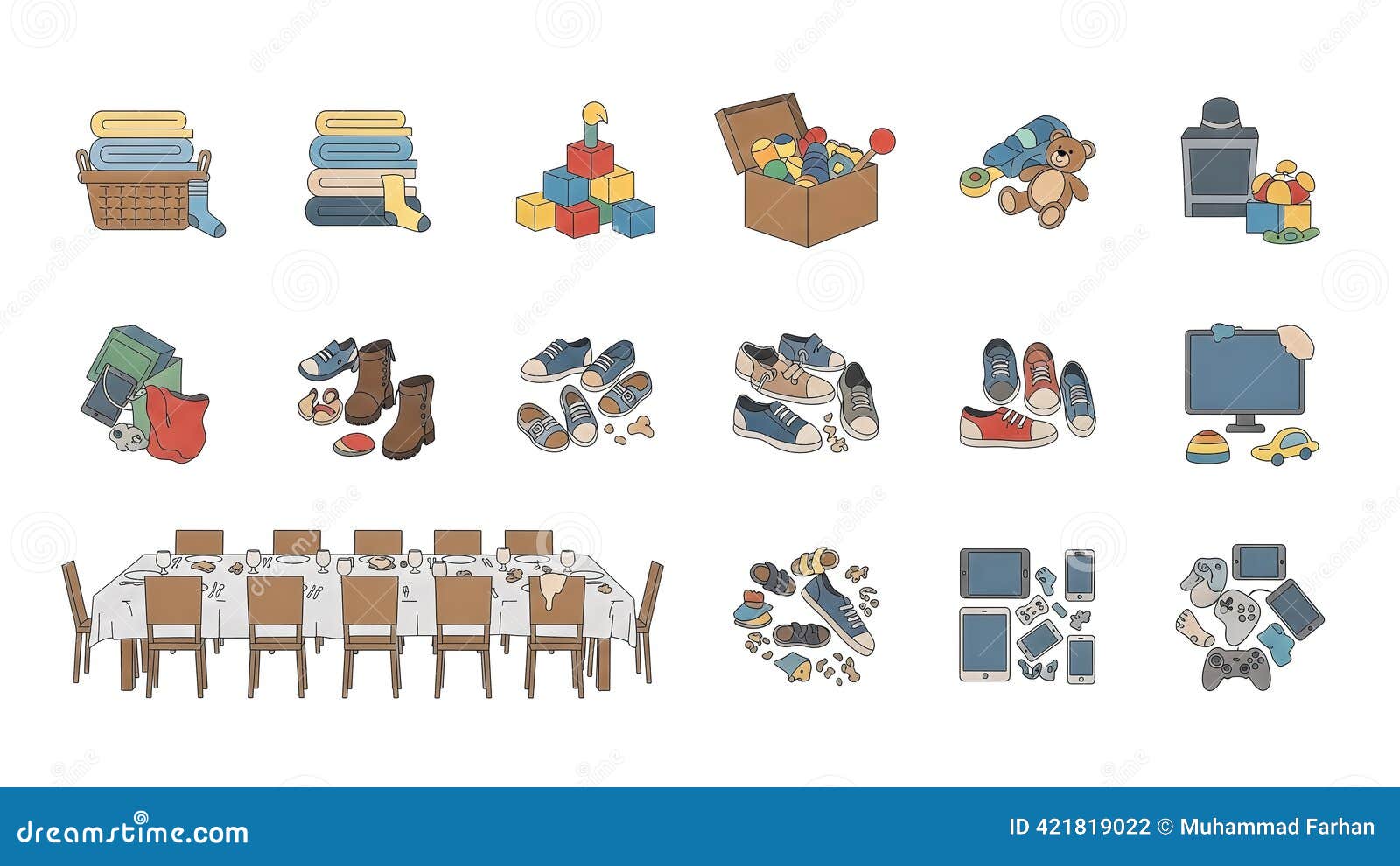 Everyday Household Items Stock Illustrations – 2,768 Everyday Household  Items Stock Illustrations, Vectors \u0026 Clipart - Dreamstime, image size:1600x990