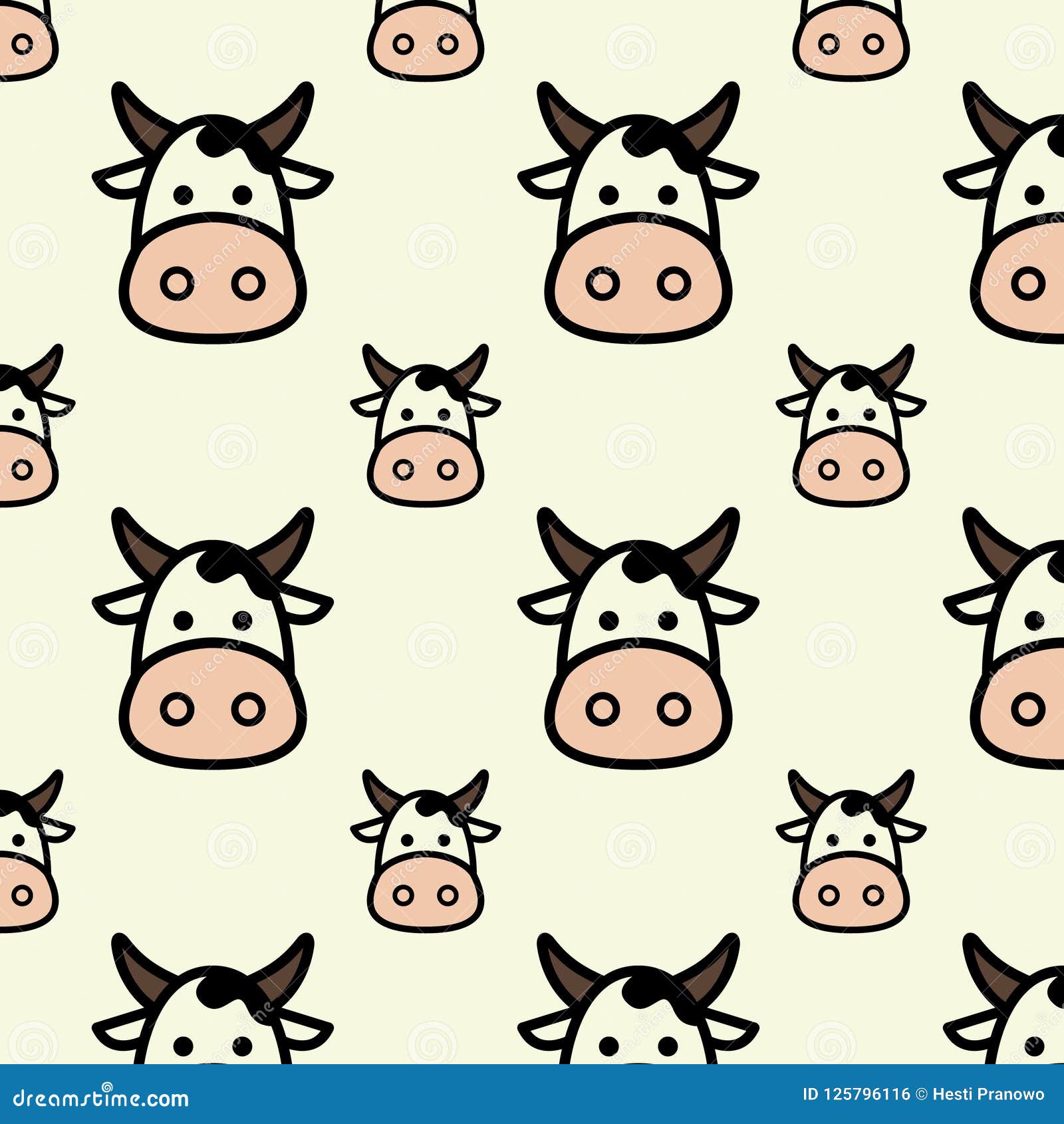 Flat Design Cute Head Cow Cartoon Seamless Pattern for Background and Wallpaper Stock Vector - Illustration of greeting, fortune: 125796116 Flat Design Cute Head Cow Cartoon Seamless Pattern for Background and Wallpaper Stock Vector - Illustration of greeting, fortune: 125796116
