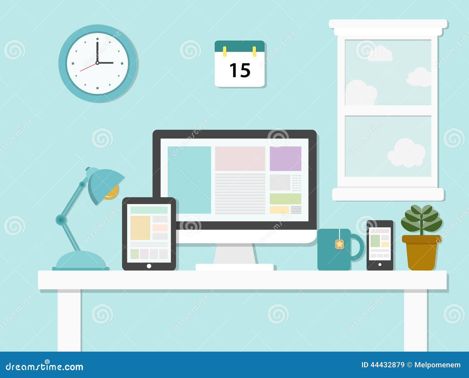 Actualizar 96+ imagen office flat design - Abzlocal.mx