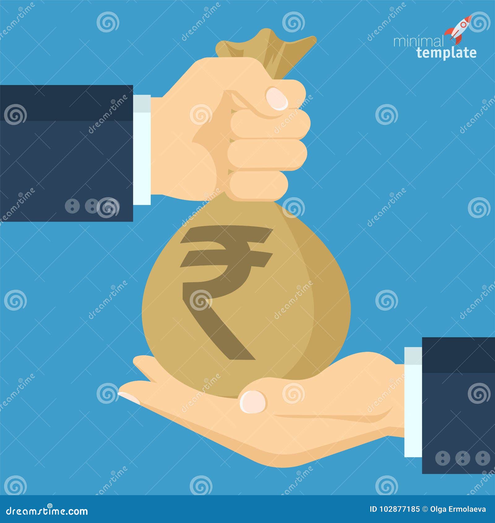 Indian Rupee Money Bag and Easel with Green Positive Growth Graph. Economic  Development. Business Sentiment Stock Photo - Image of increase, budget:  192833676