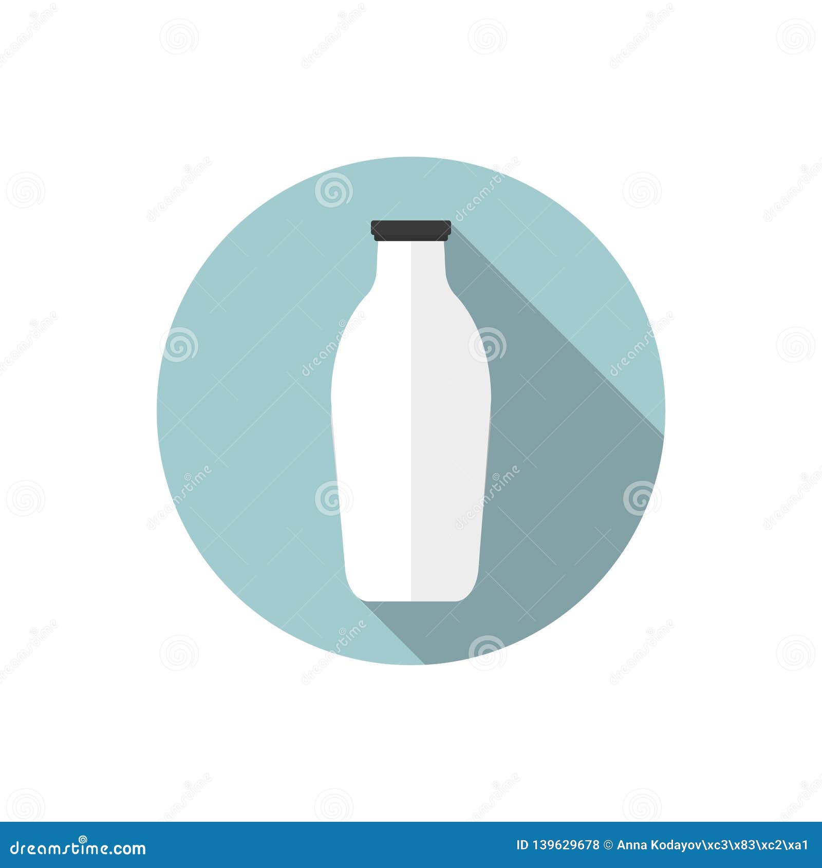 Flat design Milk stock vector. Illustration of background 139629678