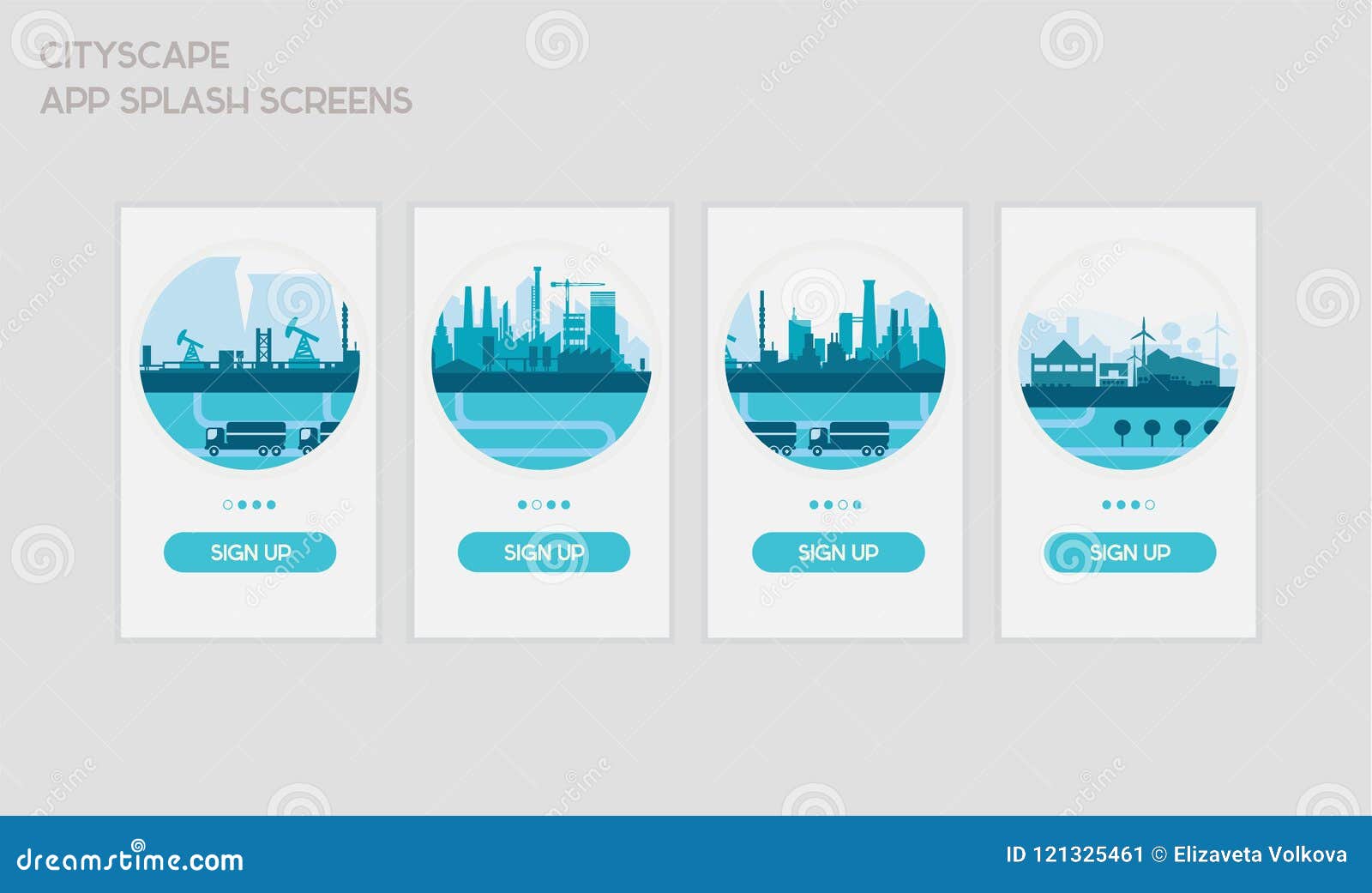 Download Flat Design Responsive UI Mobile App Splash Screens ...