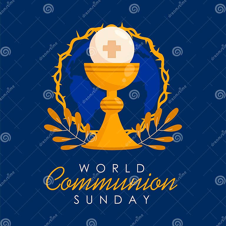 World Communion Sunday Poster Template Vector Stock Vector Illustration of eucharist, religion