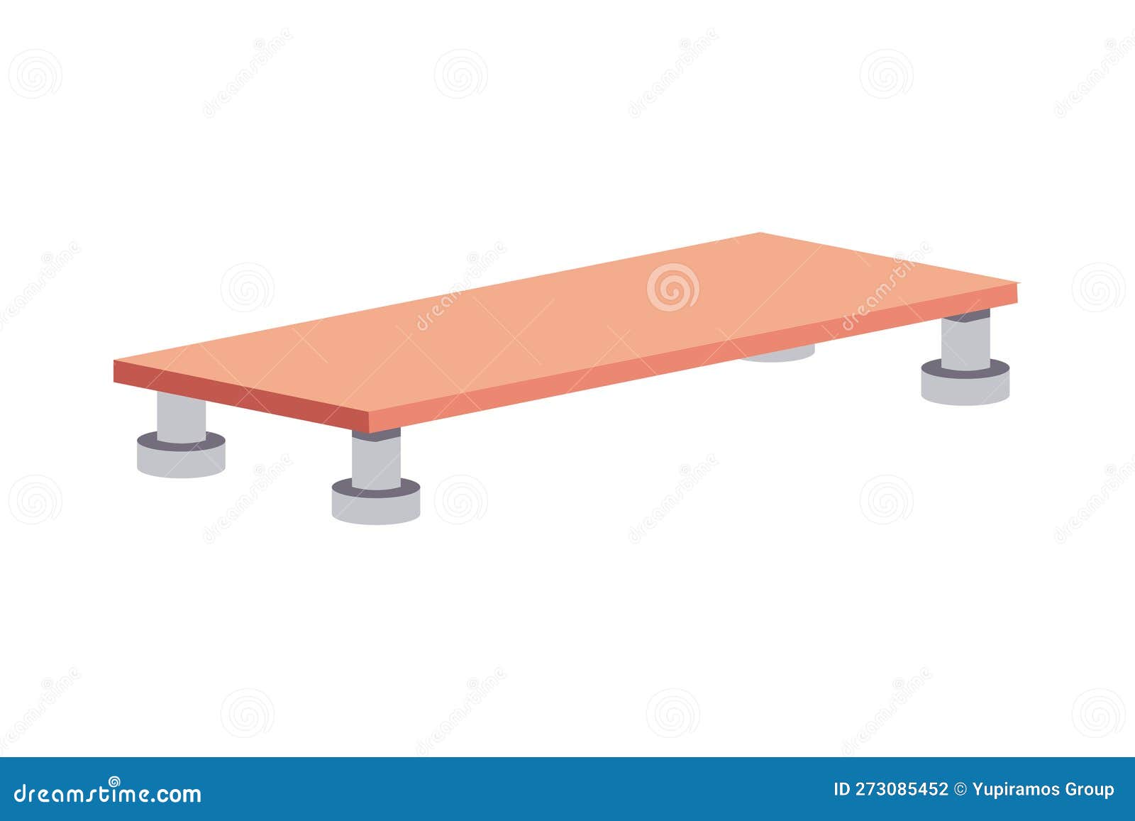 Flat desk design stock vector. Illustration of distribution - 273085452