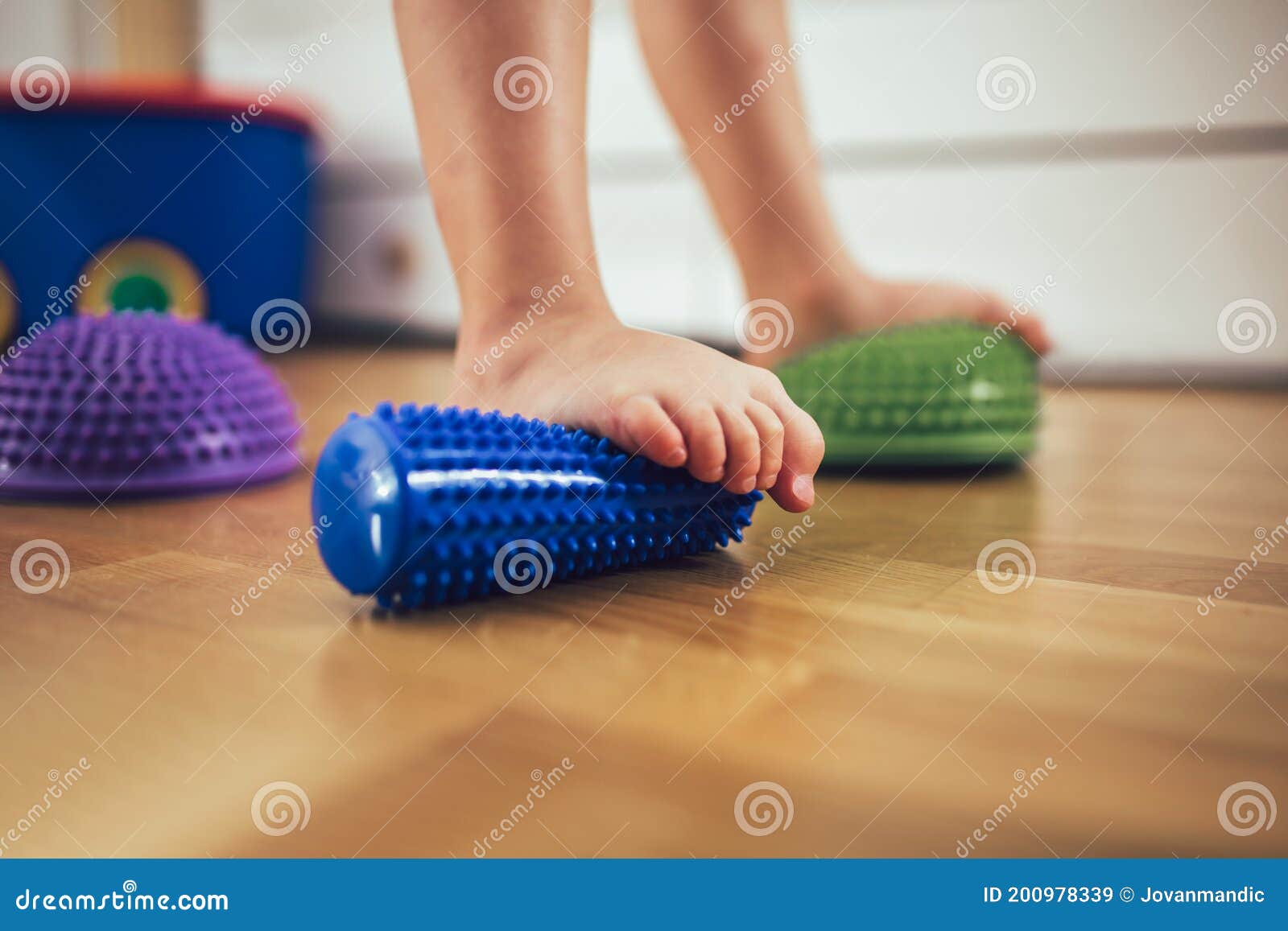 Flat Feet Correction Exercise. Stock Image Image of flexibility, legs