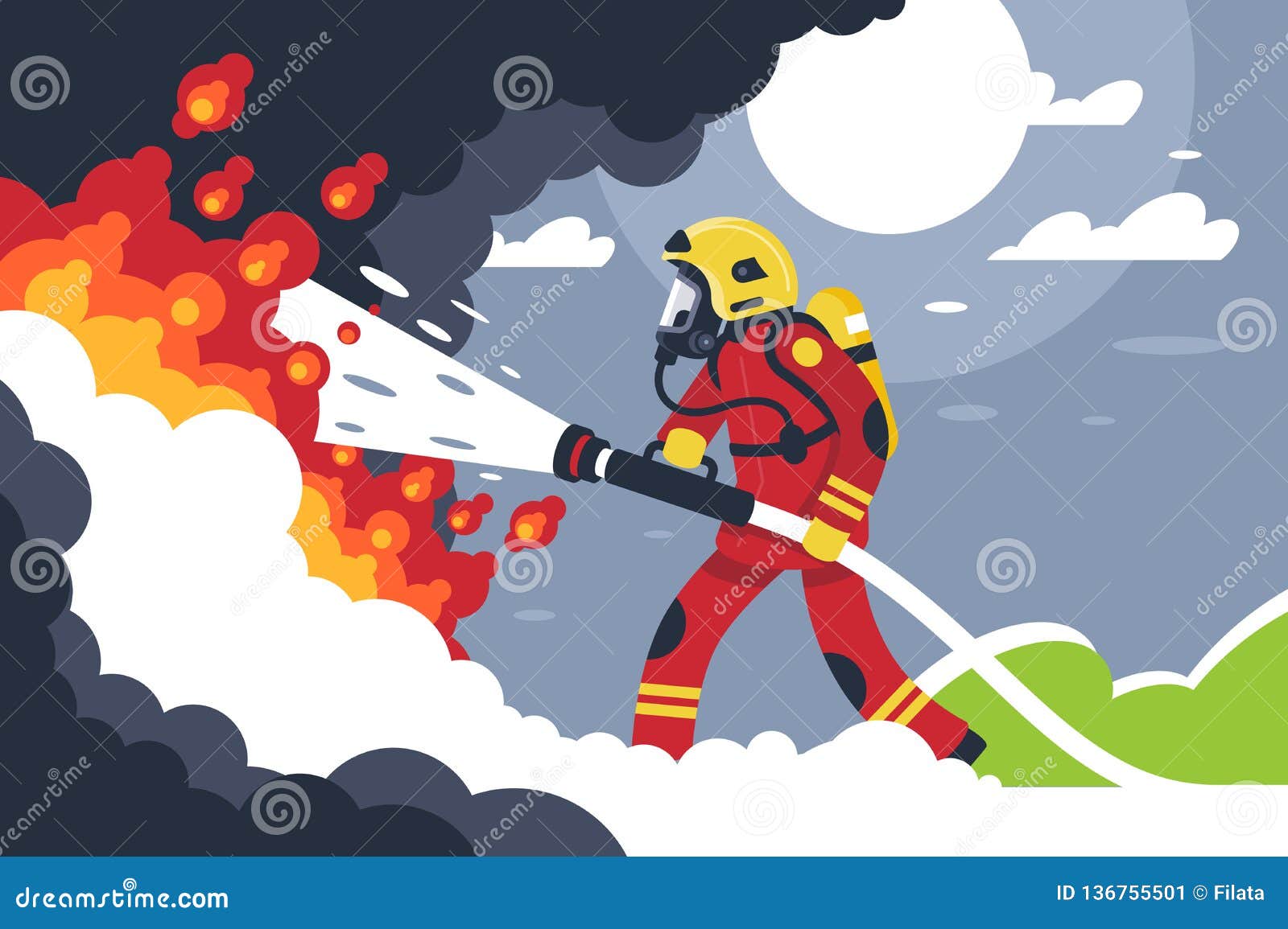 Fire Fighting Stock Illustrations – 6,311 Fire Fighting Stock  Illustrations, Vectors & Clipart - Dreamstime