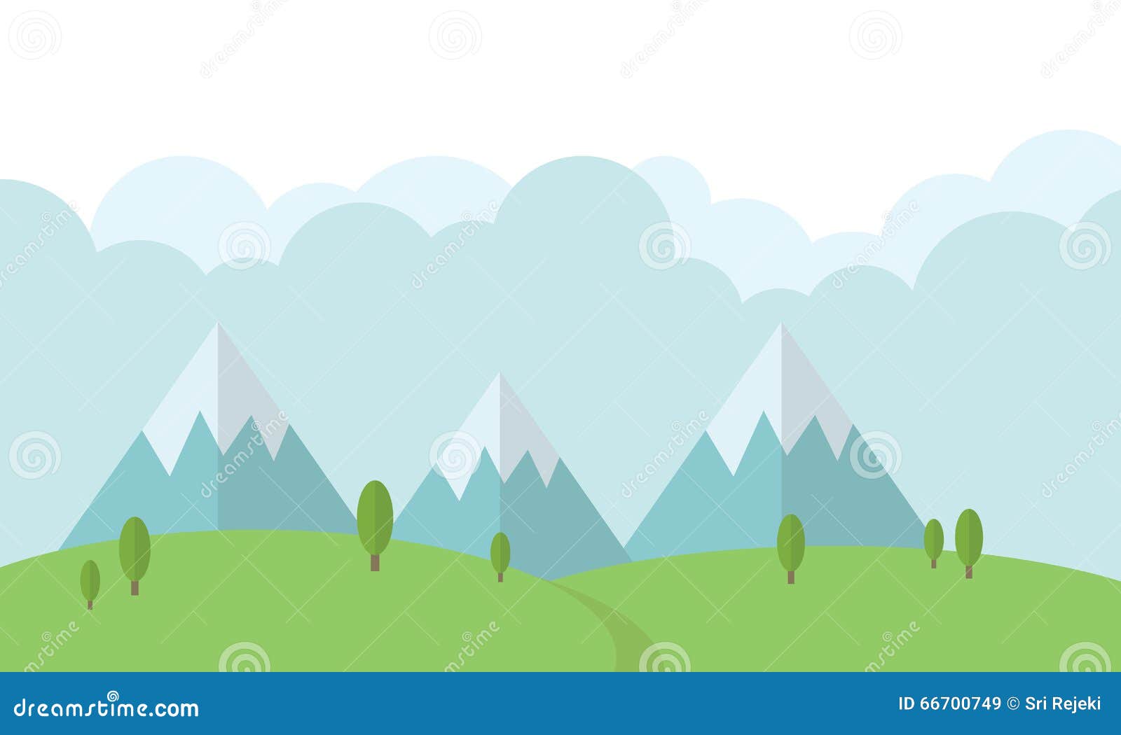 Simple Mountain Background
