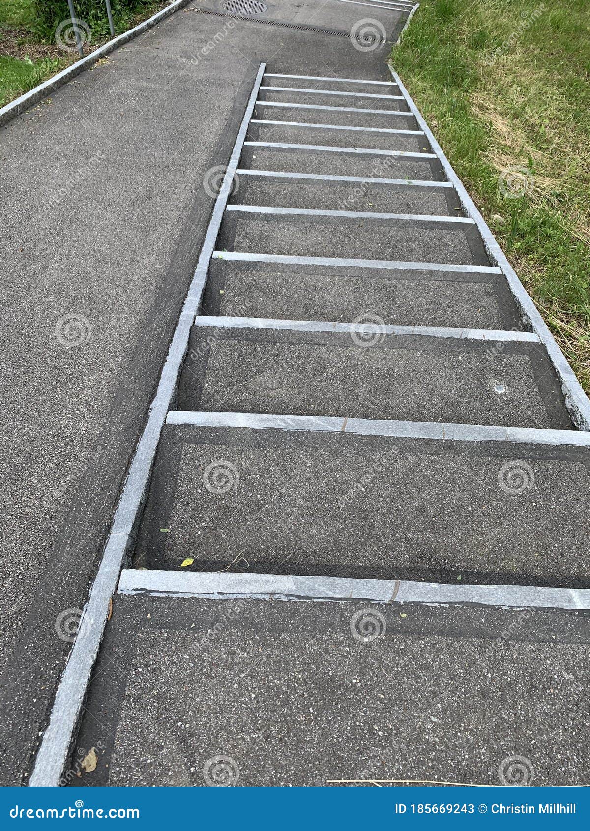 Flat grey steps stock image. Image of street, walkway - 185669243