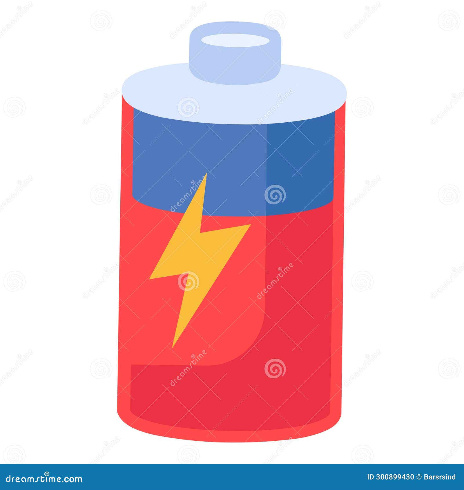 Flat Hazardous Waste Alkaline Battery Icon Stock Vector Illustration of voltage, acid 300899430
