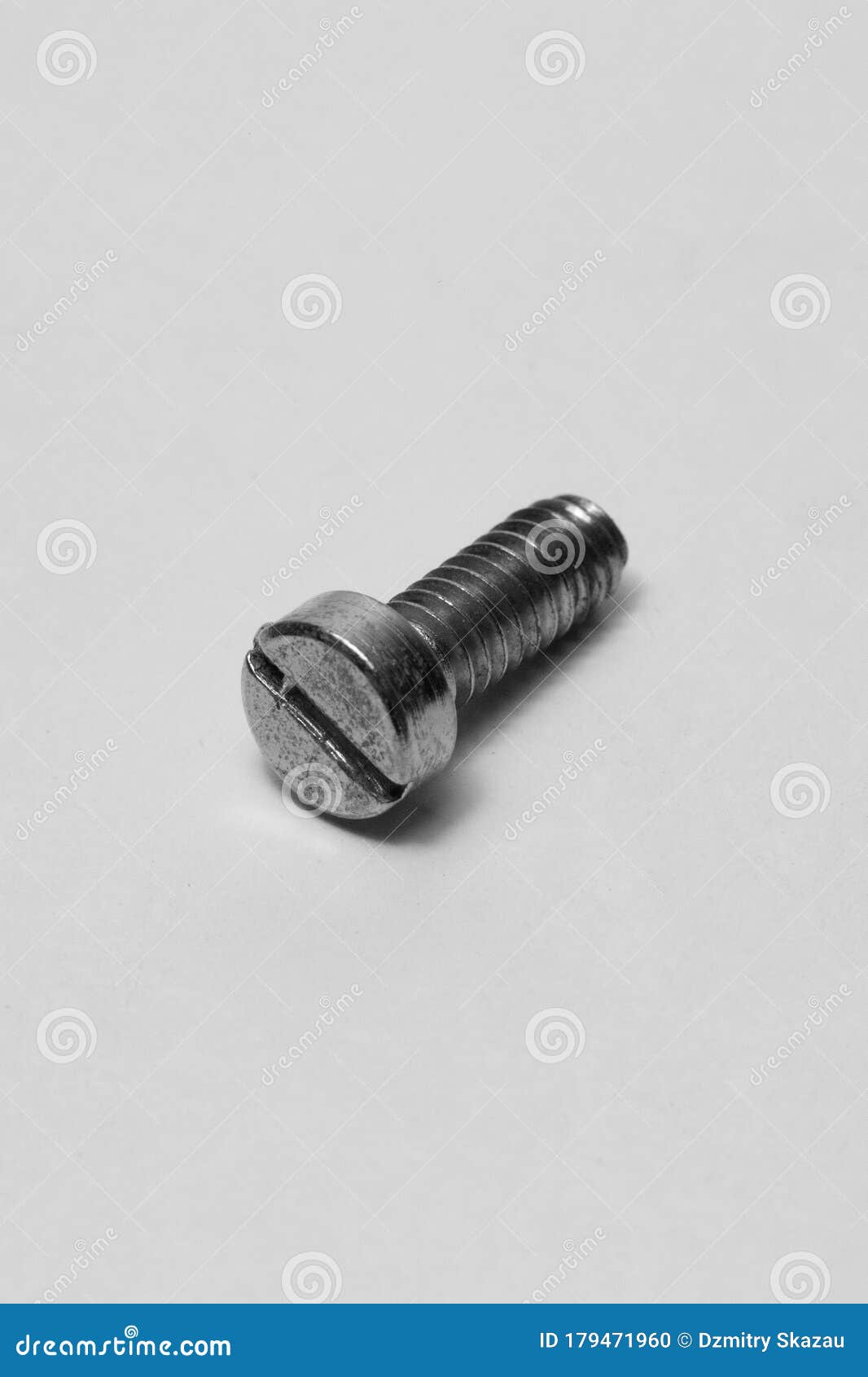 Flat head round head bolt stock photo. Image of industrial 179471960