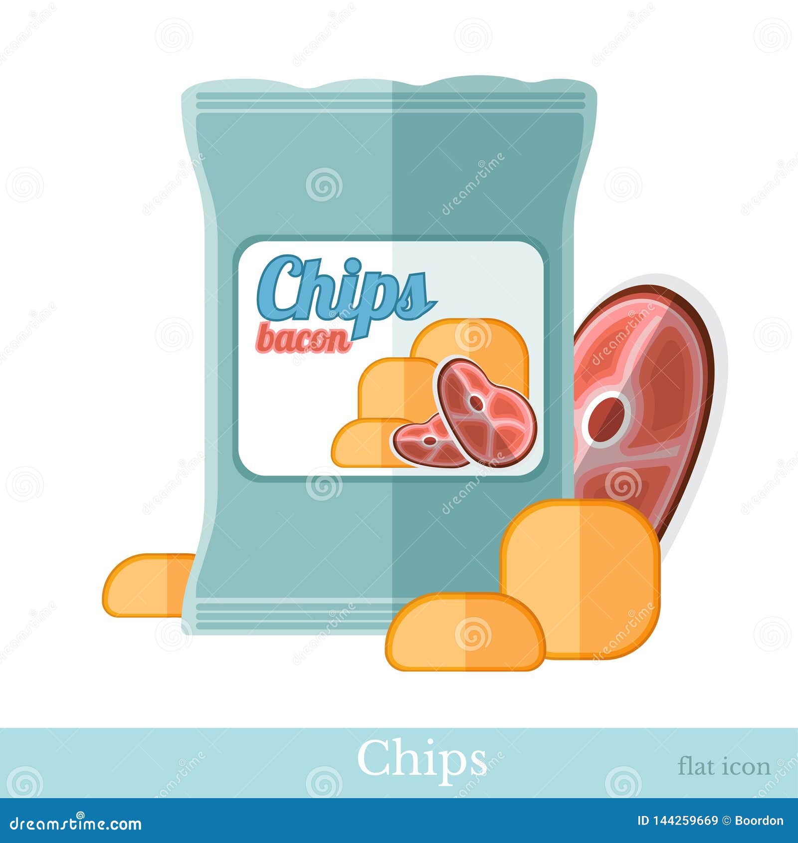 Potato chips Special Flat icon