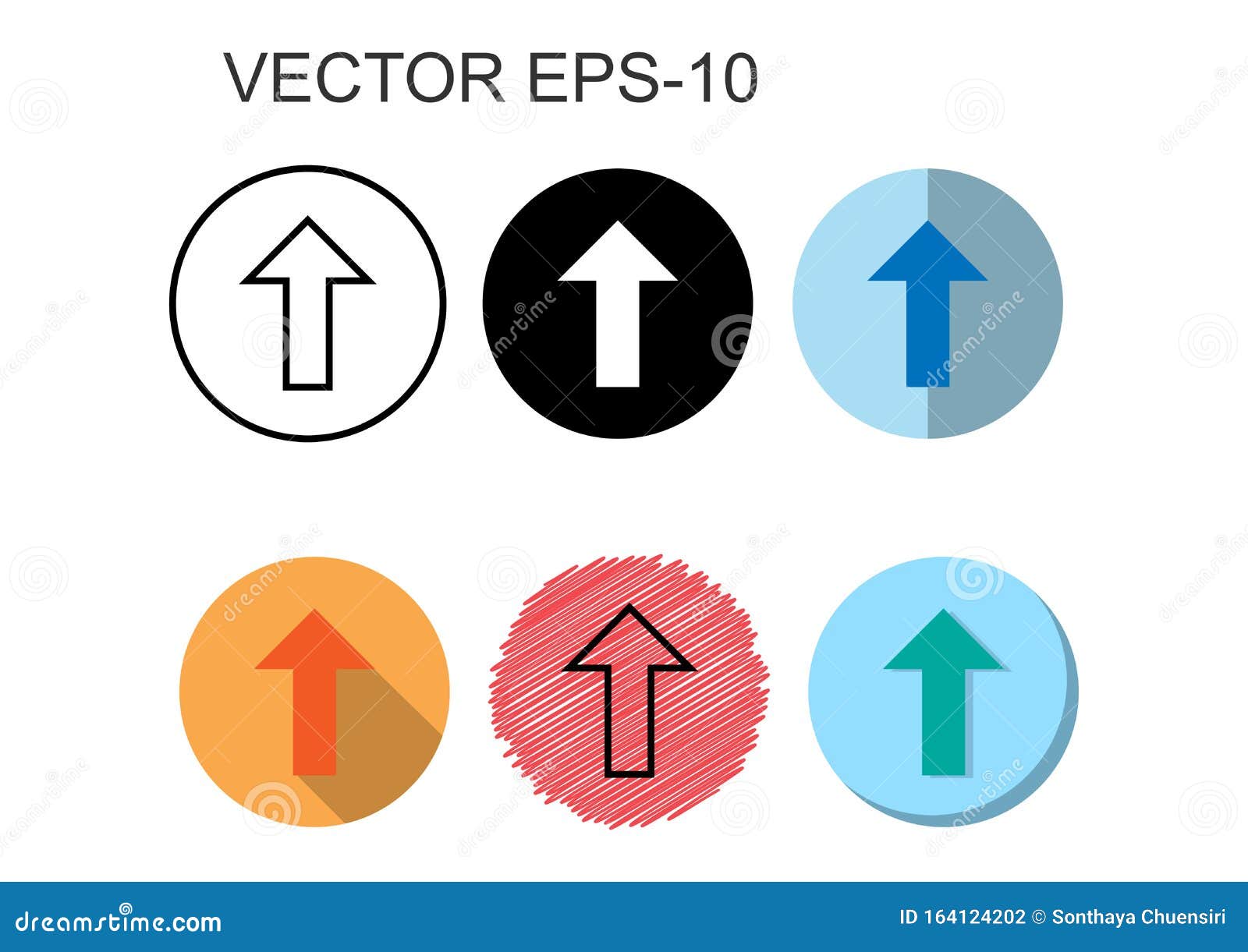 flat icons,line icons,solid icons for arrow up, s