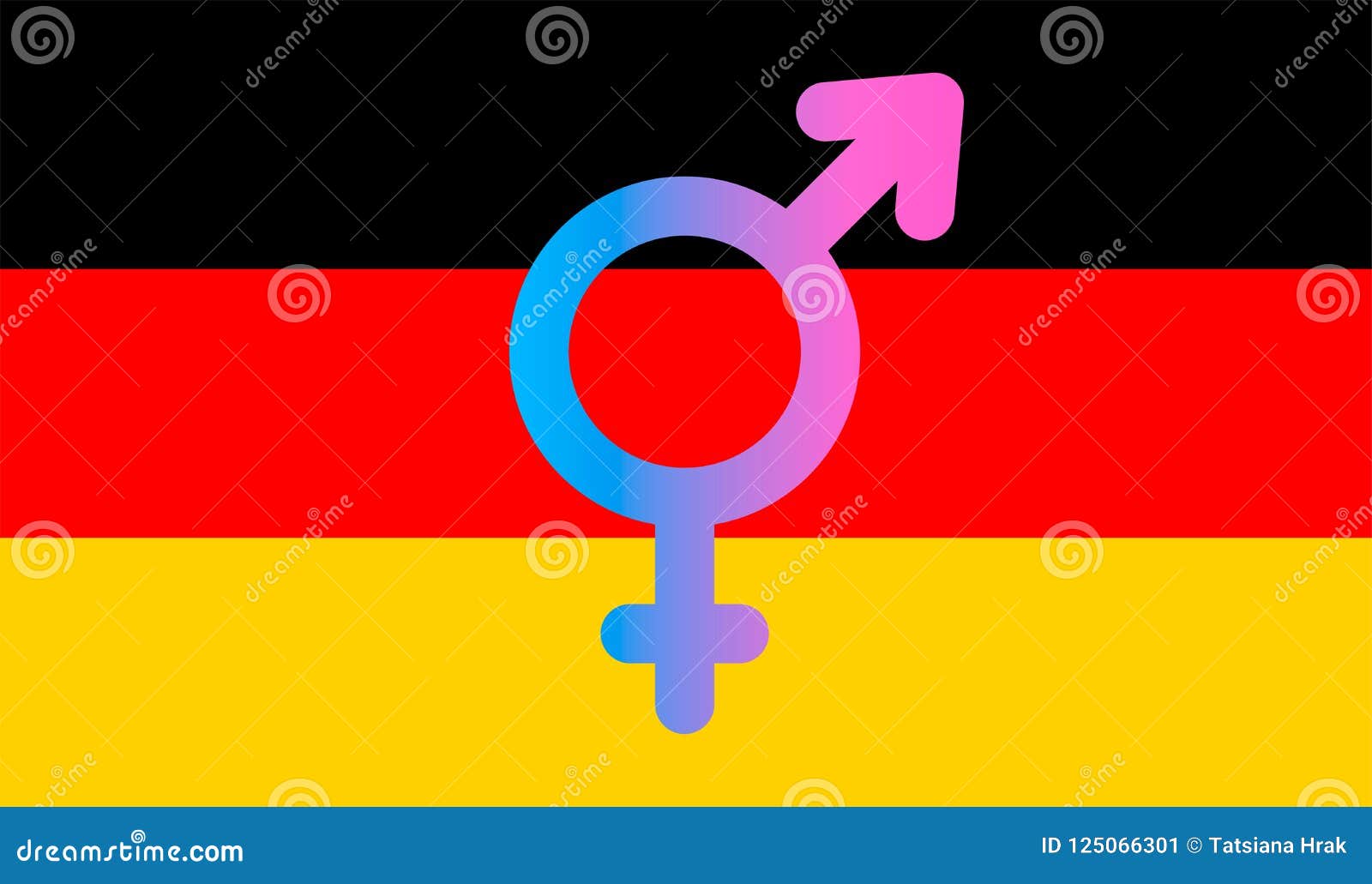 Intersex Third Sex And Gender Vector Illustration 104431018 